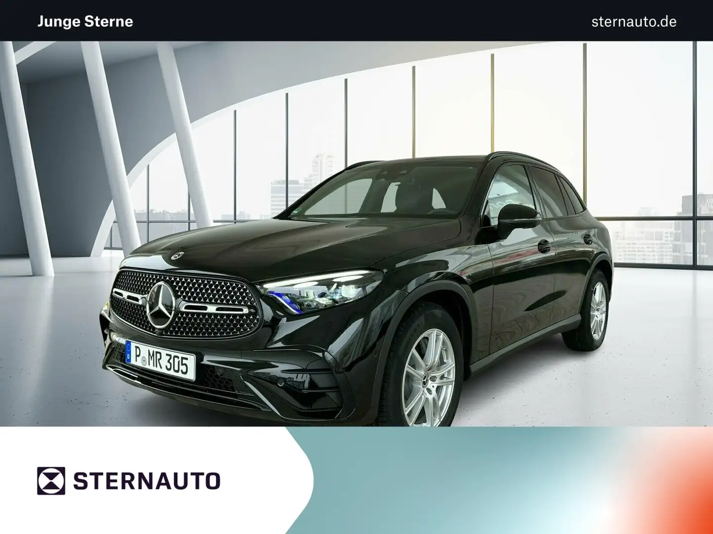 Mercedes-Benz GLC 220 GLC 220 d 4M AMG Line/Pano-Dach/Distronic/Kamera Schwarz - 1