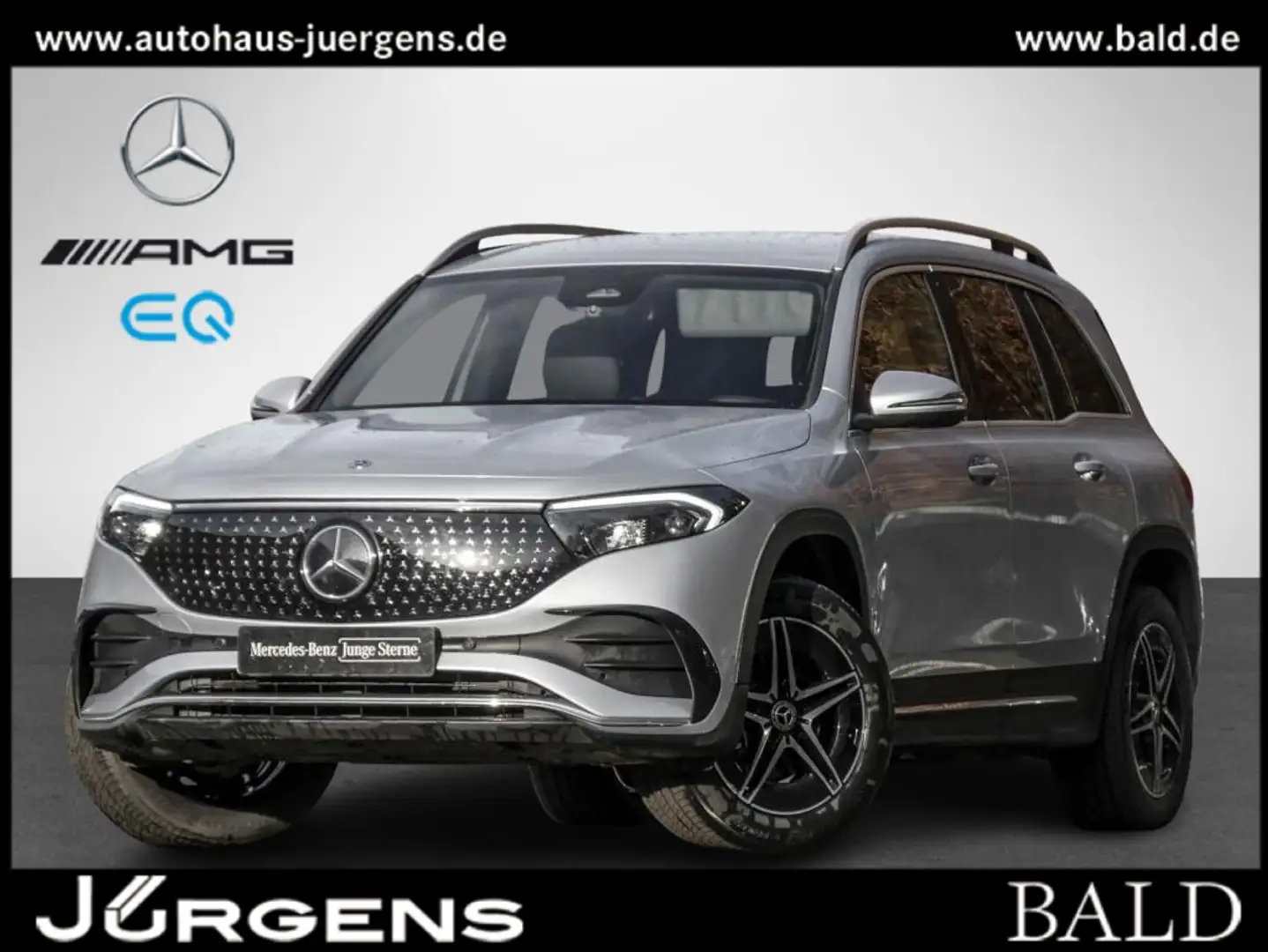 Mercedes-Benz EQB 350 4M AMG-Sport/7.Sitzer/LED/Cam/Ambi/Totw Silber - 1