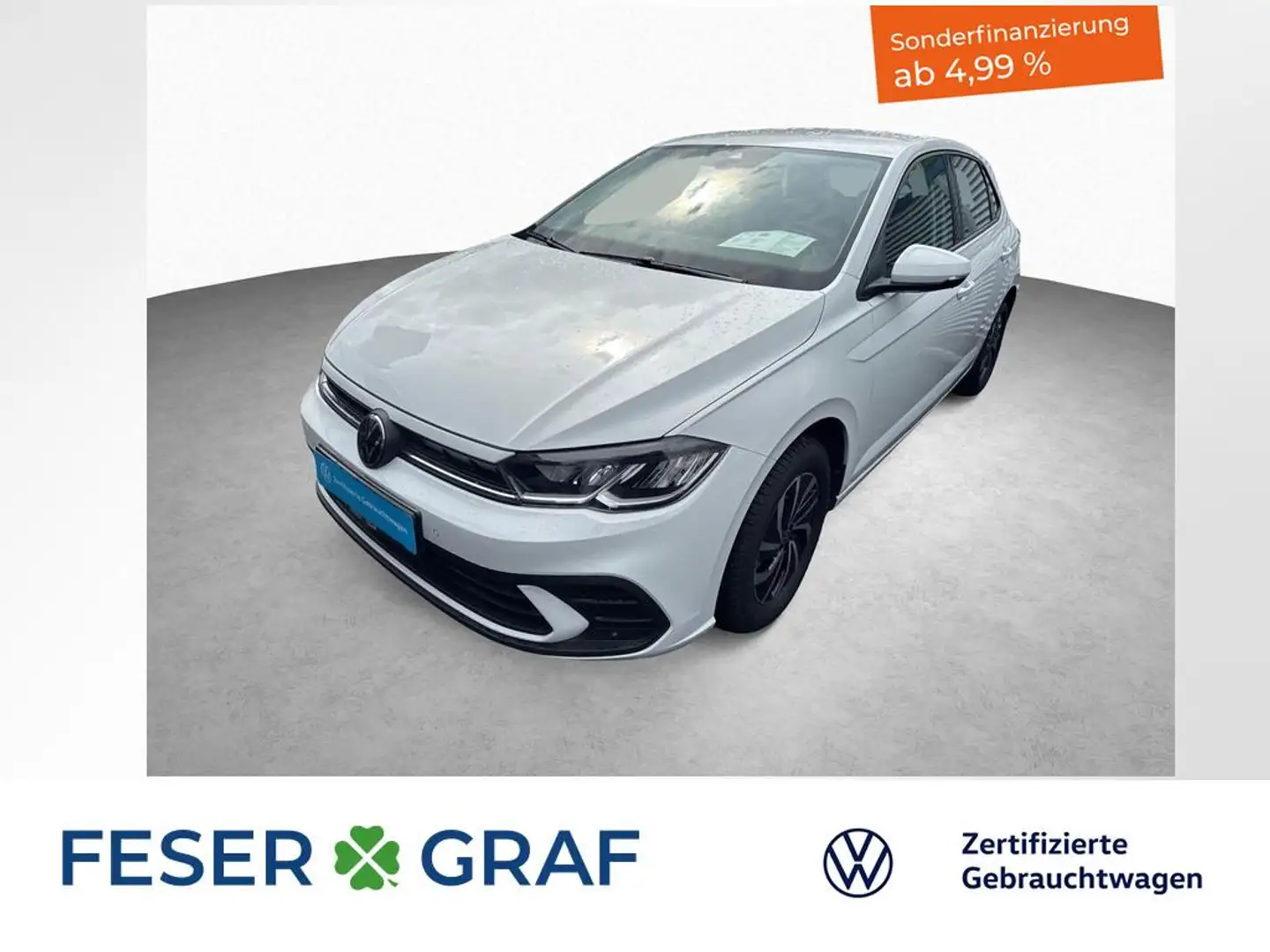 Volkswagen Polo Life 1.0 TSI 5-Gang NAVI GJR Wit - 1