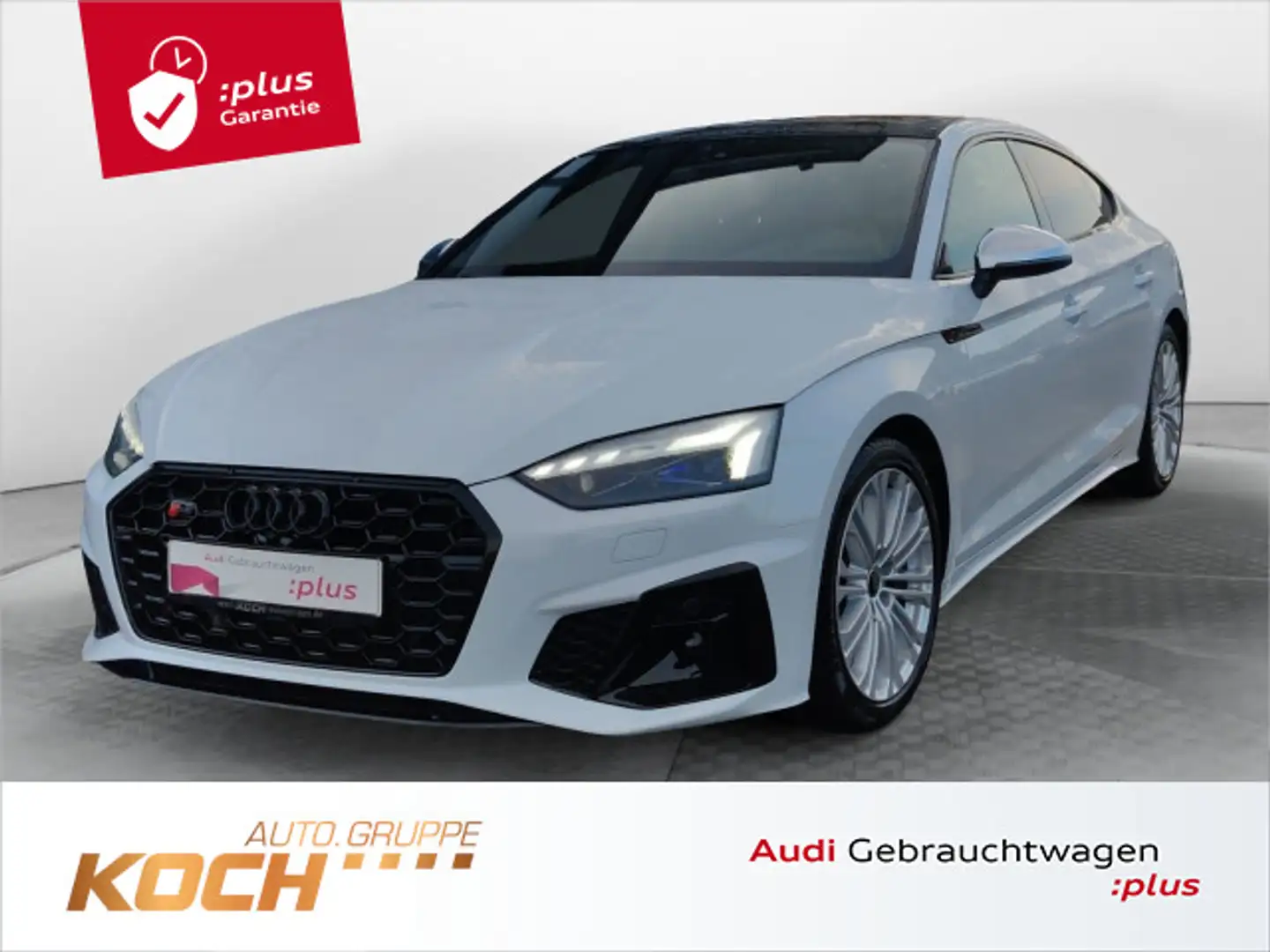 Audi S5 55 TDI q. Tiptr., Matrix Laser, Pan Weiß - 1