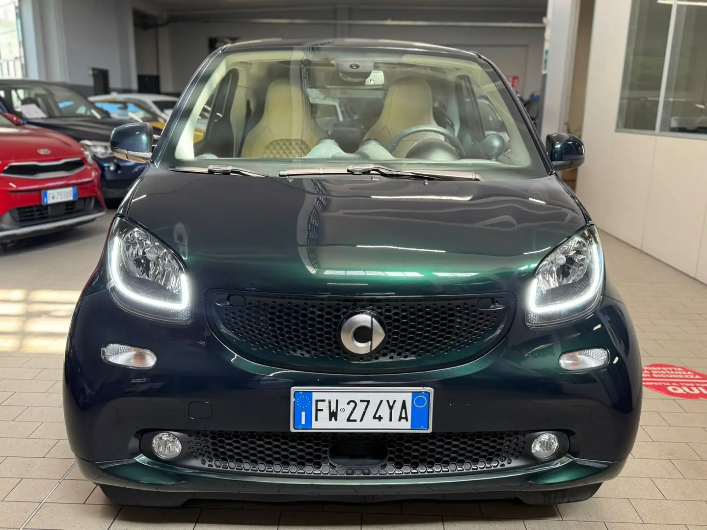 smart forTwo british green originale solo 21000km full full Verde - 2