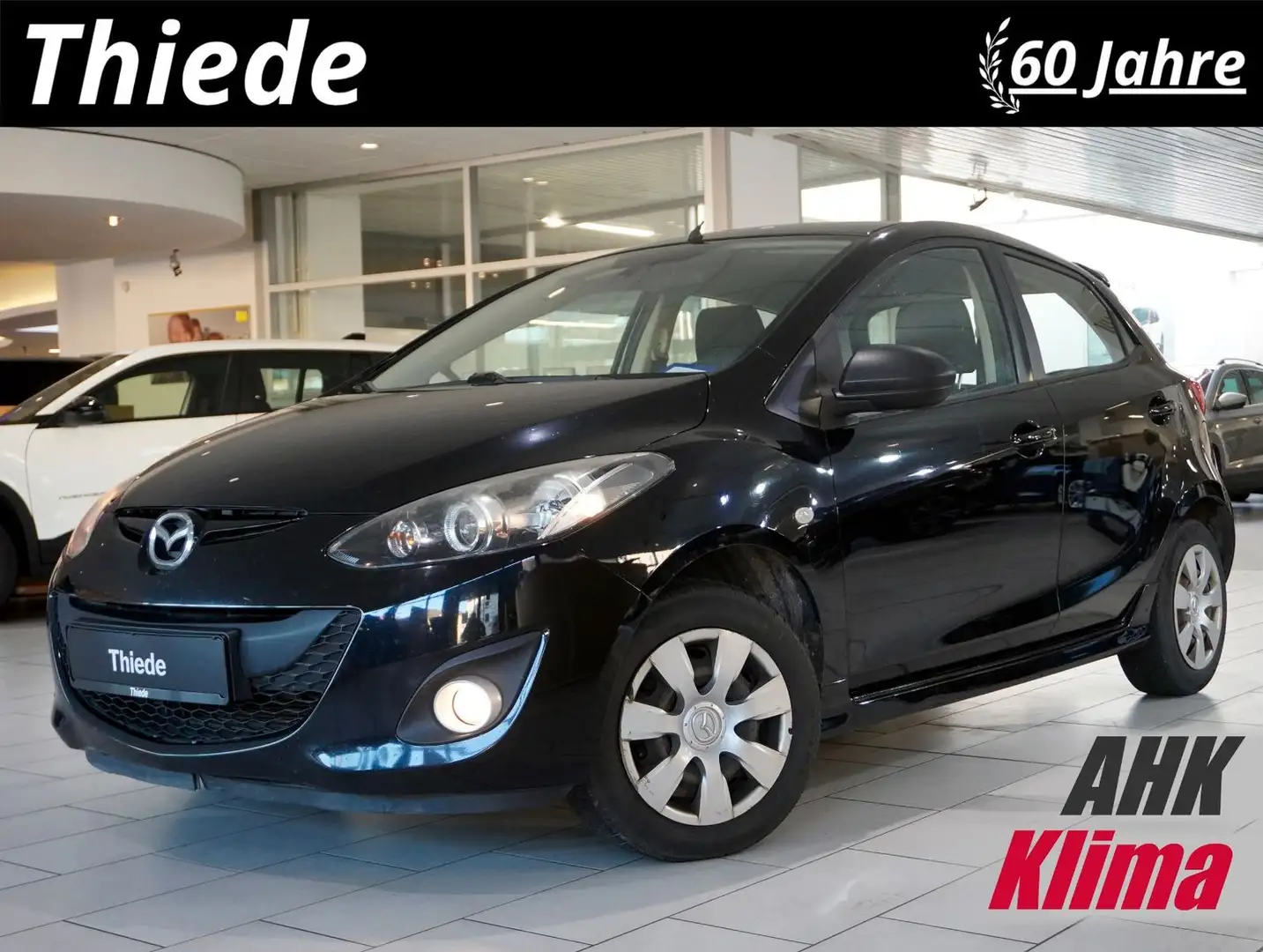 Mazda 2 Lim. 1.6D SPORT LINE KLIMA/NEBEL/CD/TÜV/AHK Schwarz - 1