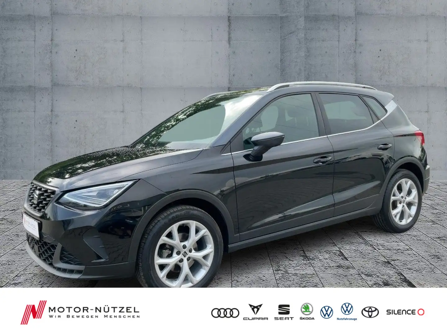 SEAT Arona 1.0TSI DSG FR-LINE LED+NAV+APP+GRA+SHZ+PDC Schwarz - 1