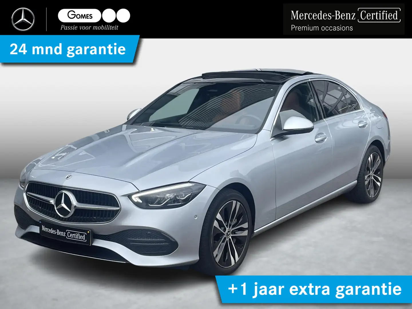 Mercedes-Benz C 300 e Luxury | Panoramadak | Bruin Leder Grau - 1