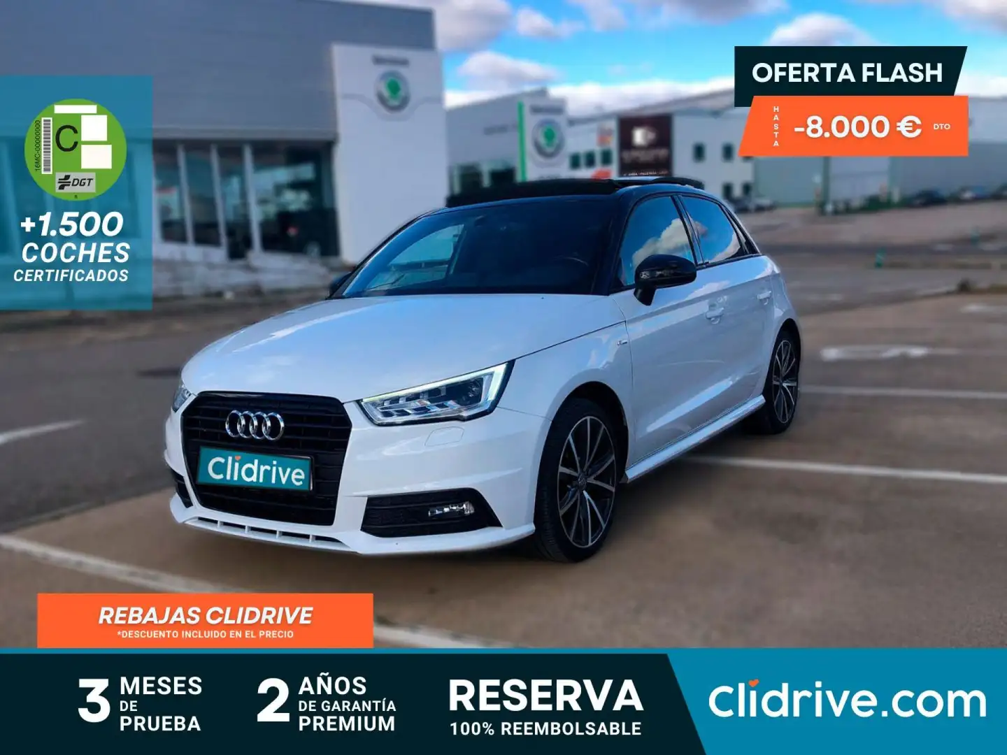 Audi A1 Sportback 1.4 TFSI CoD Adrenalin2 S-T 110kW Blanco - 1