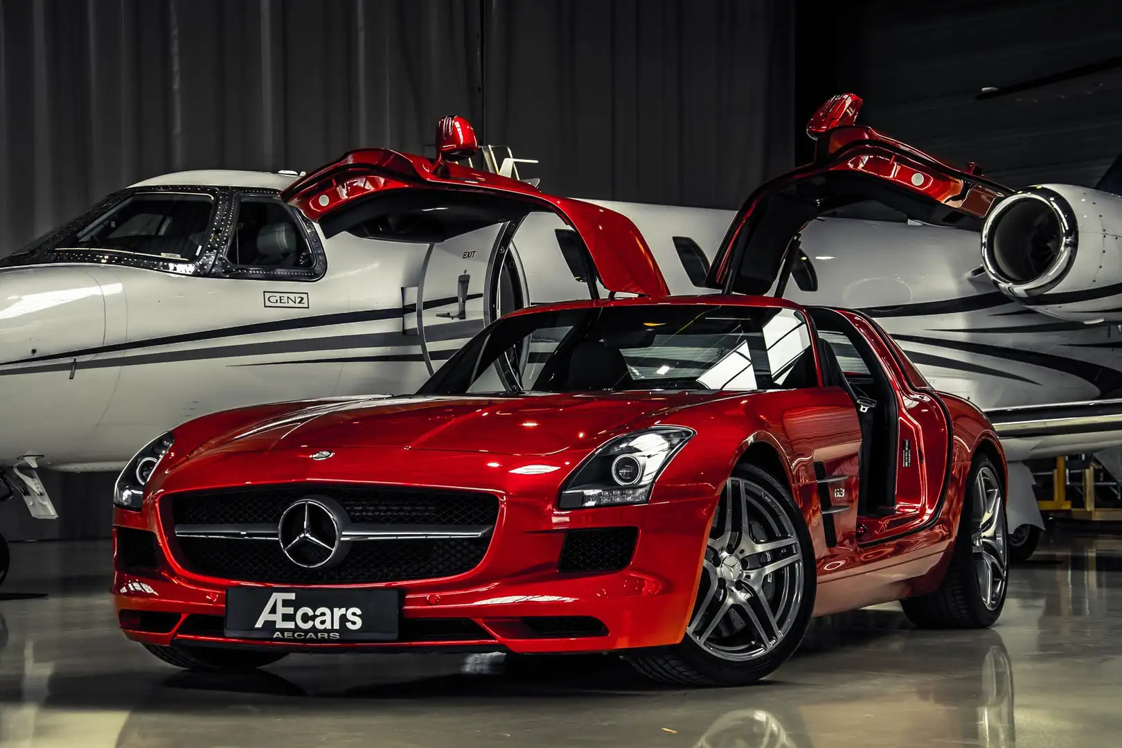 Mercedes-Benz SLS AMG *** 6.3 - V8 / COLLECTORS ITEM / 21.461 KM *** Red - 1