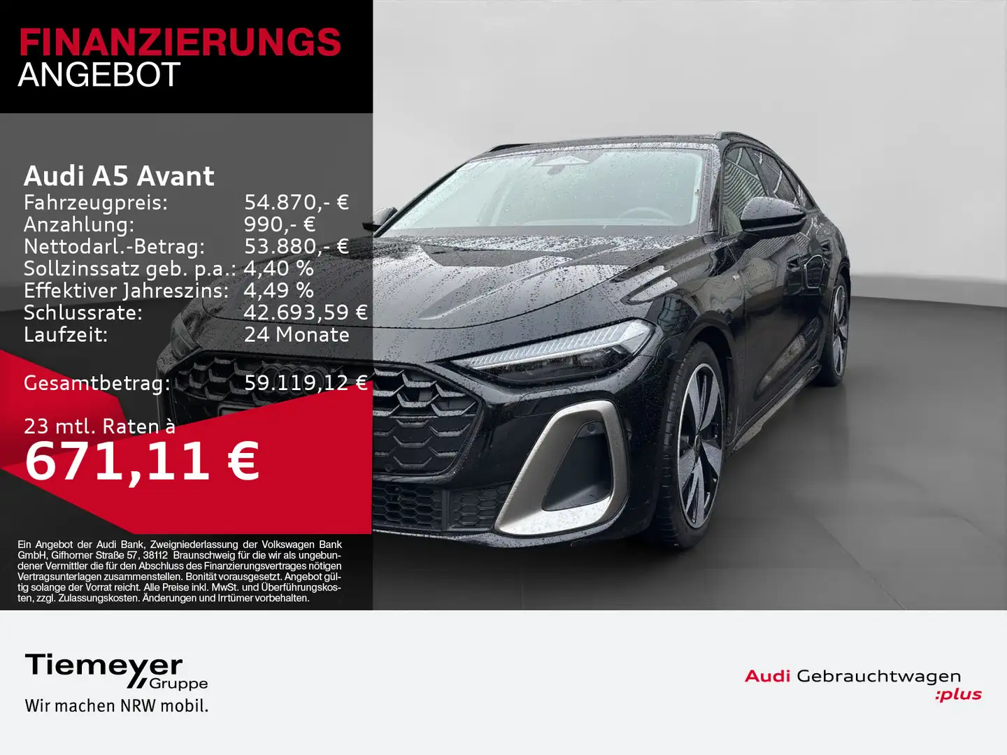 Audi A5 TDI S LINE EDITION 1 LM19 LEDER AHK BF- Schwarz - 1