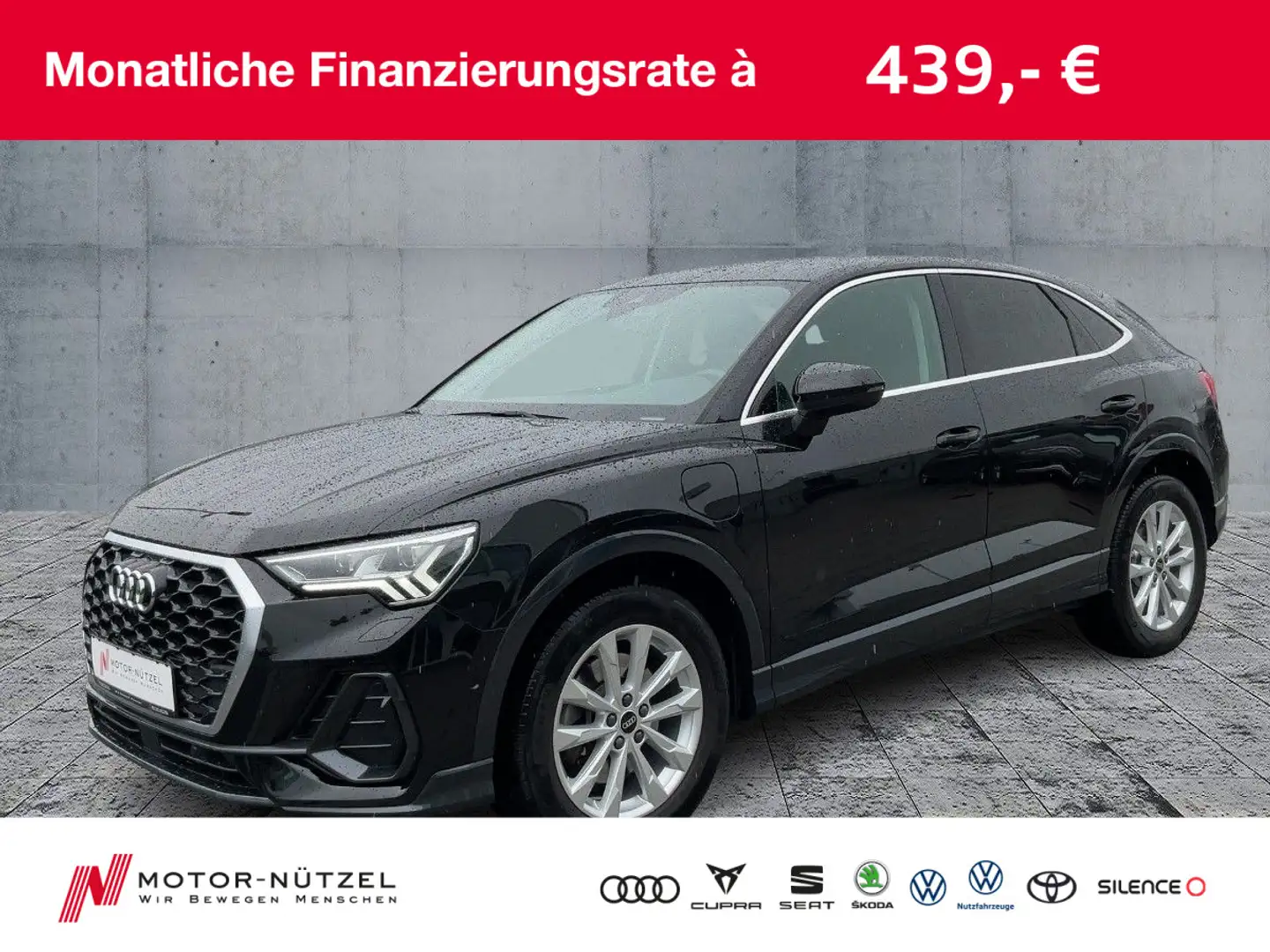 Audi Q3 45 TFSI e S-TR MATRIX+NAVI+RFK+AHK Schwarz - 1