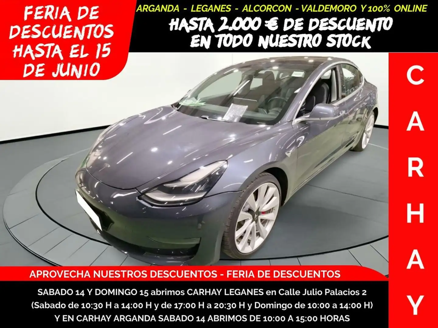 Tesla Model 3 75 KWH PERFORMANCE DUAL MOTOR Gris - 1