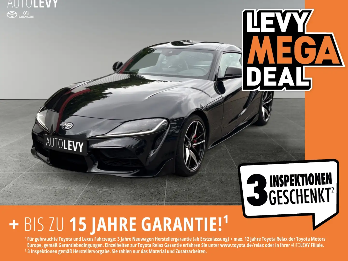 Toyota Supra GR 3.0 Legend *PREMIUM-PAKET* Fekete - 1
