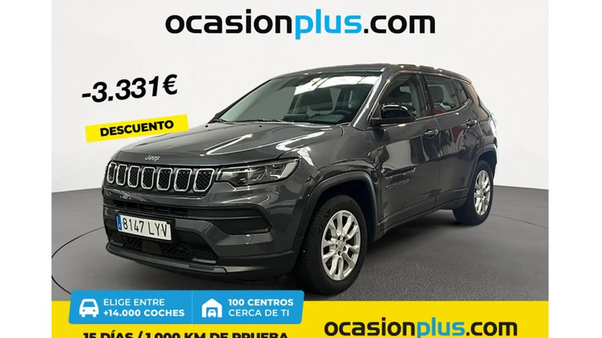Jeep Compass 1.3 Gse T4 Longitude 4x2 130 Gris - 1