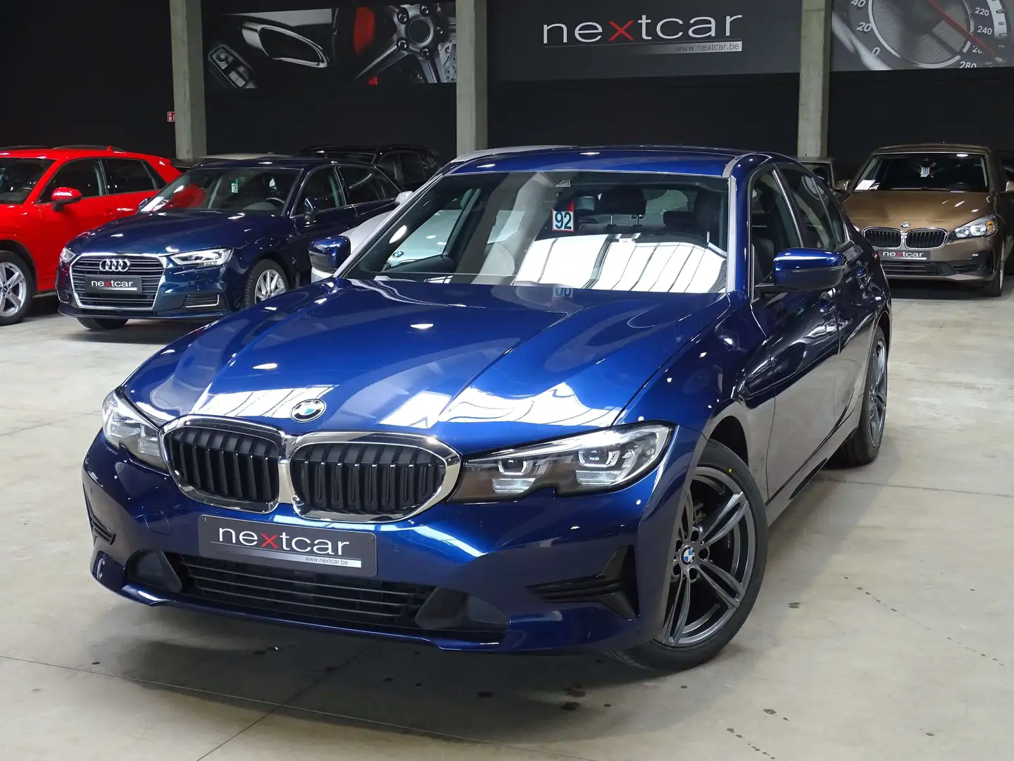 BMW 318 dA Berline G20 CUIR SPORT-LED-NAVI-DIGITAL-CAMERA Bleu - 1