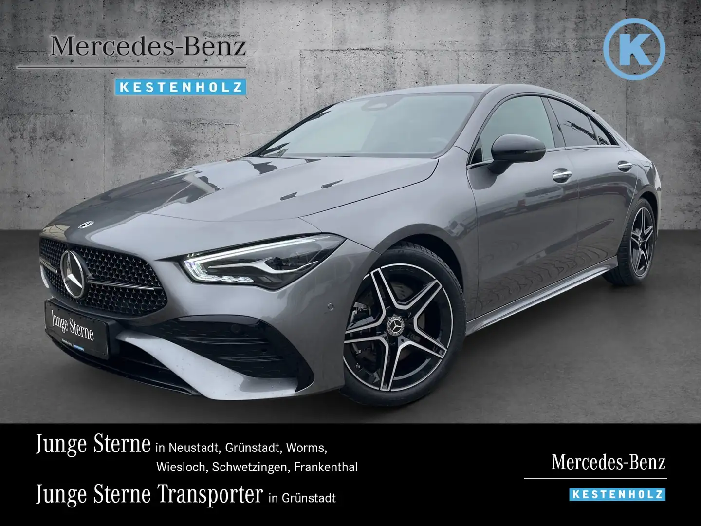 Mercedes-Benz CLA 200 CLA 200 Coupé AMG+NIGHT+VOR.-DISTR+KEYL+KAM+AMBI Grau - 1