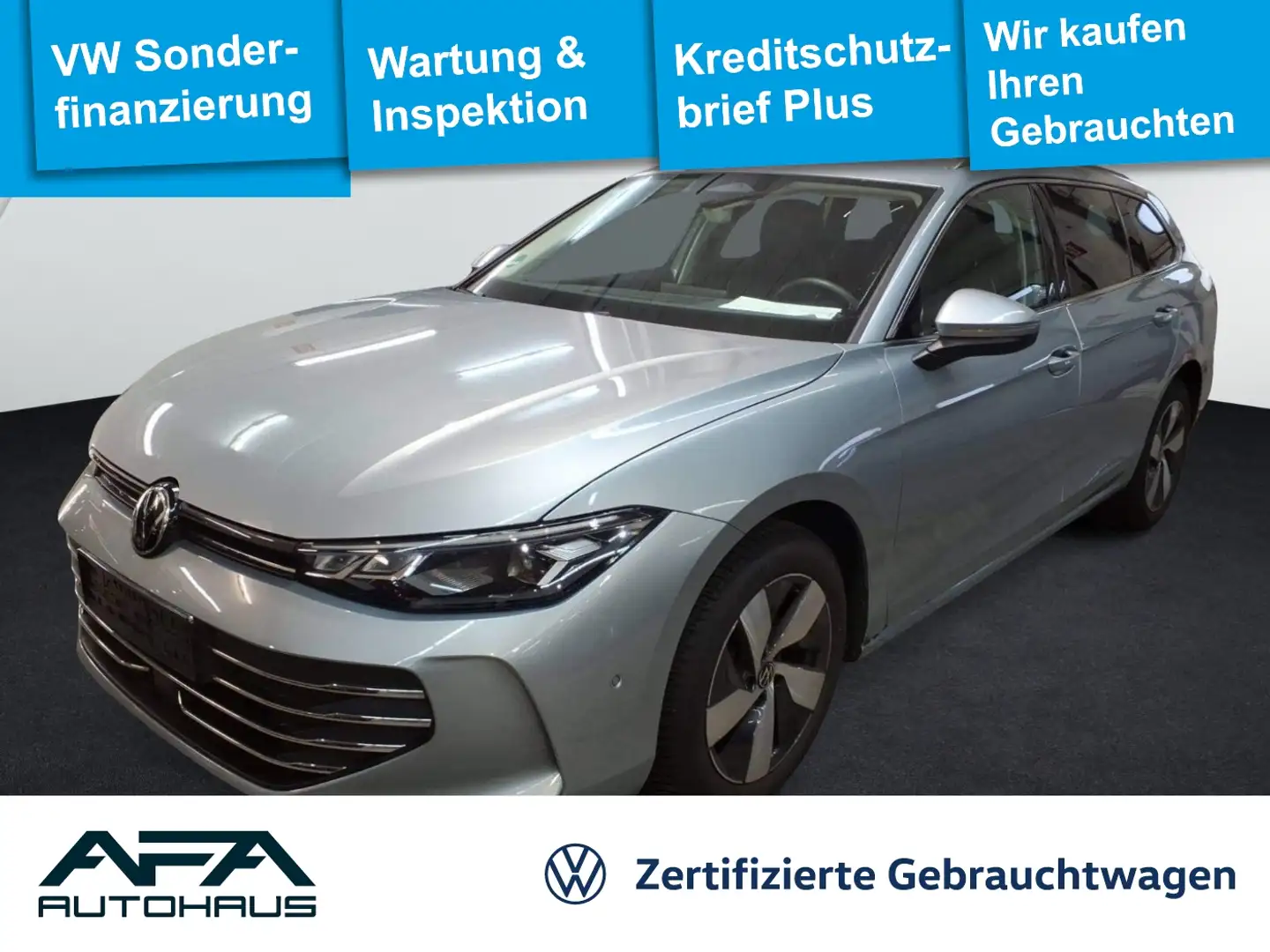 Volkswagen Passat Var. 1.5 eTSI Business DSG AHK*NAV*ACC*RFK Silber - 1