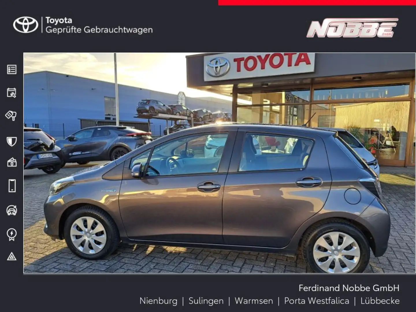Toyota Yaris Hybrid 1.5 VVT-i Life Gris - 1