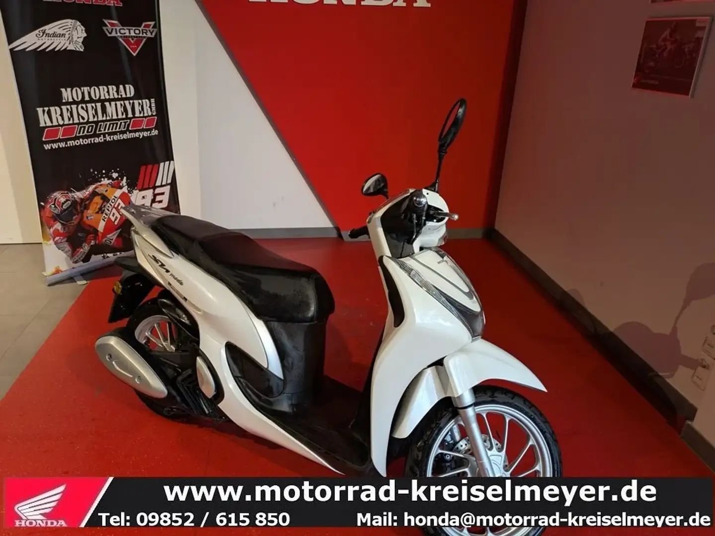 Honda SH 125 Top gepflegter Zustand aus 1.Hand! Білий - 1