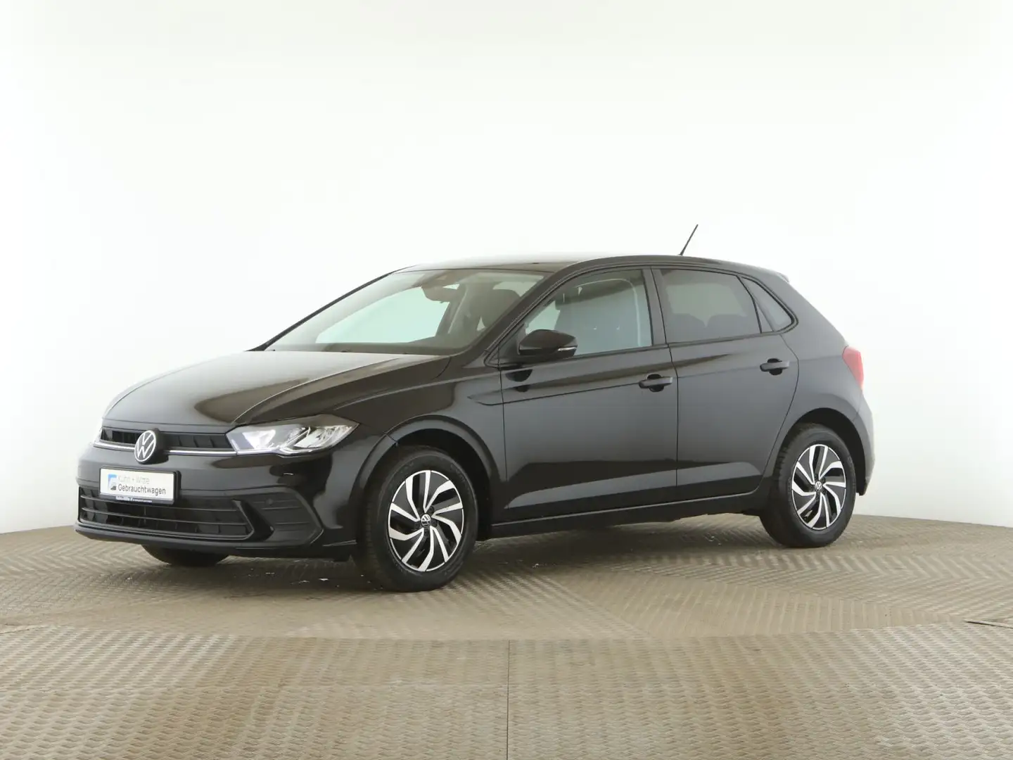 Volkswagen Polo 1.0 MPI *DC*LED*SHZ*Klima*Radio* Zwart - 2