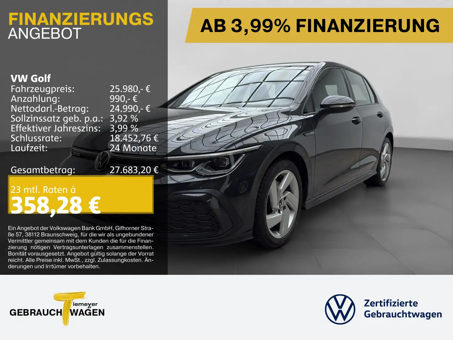 Volkswagen Golf GTD LED NAVI ACC ASSIST APP-CON Grau - 1