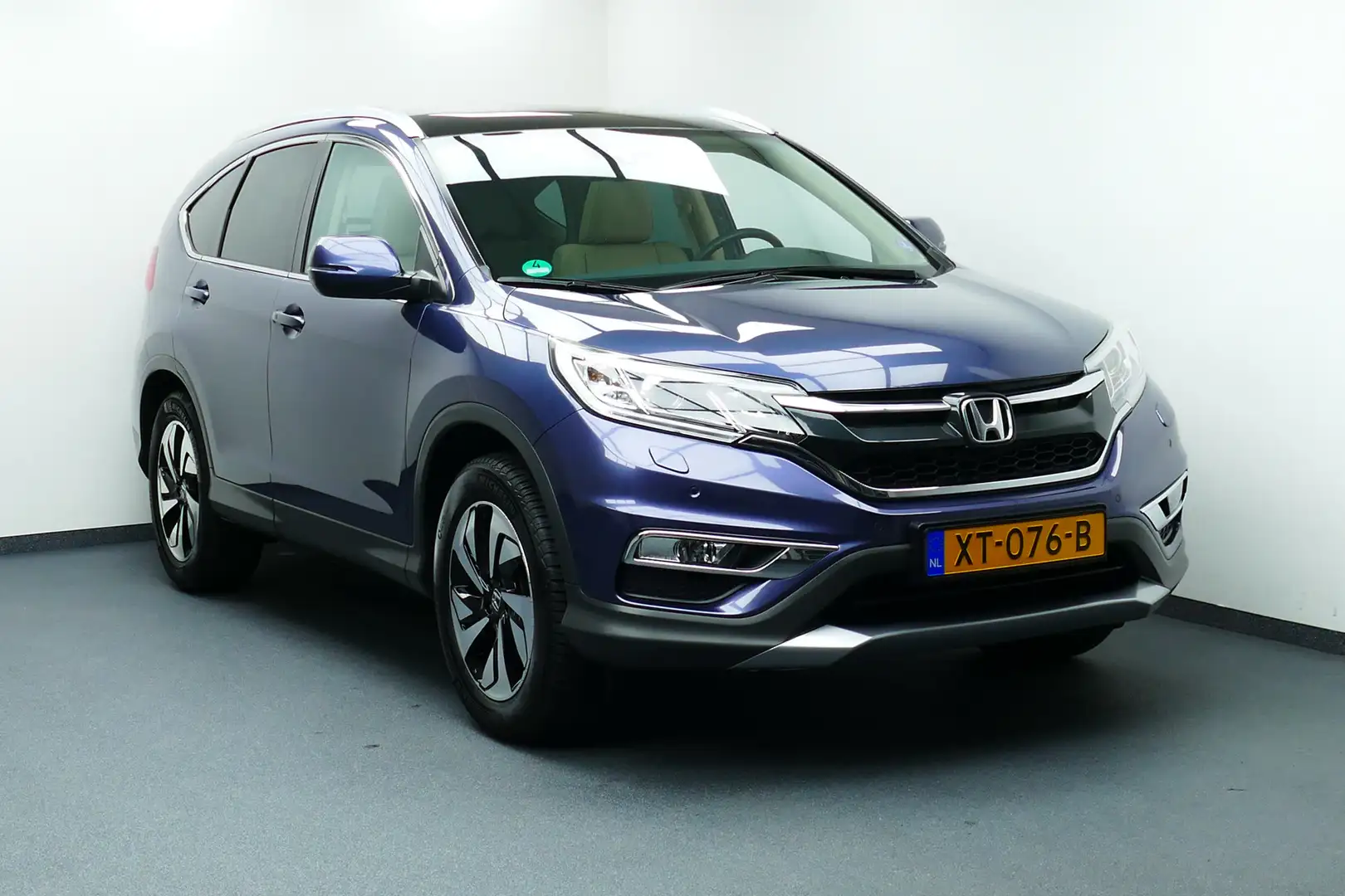 Honda CR-V 2.0 4WD Executive 1-Eig. Panodak, Leer, Navi, Came Blauw - 1