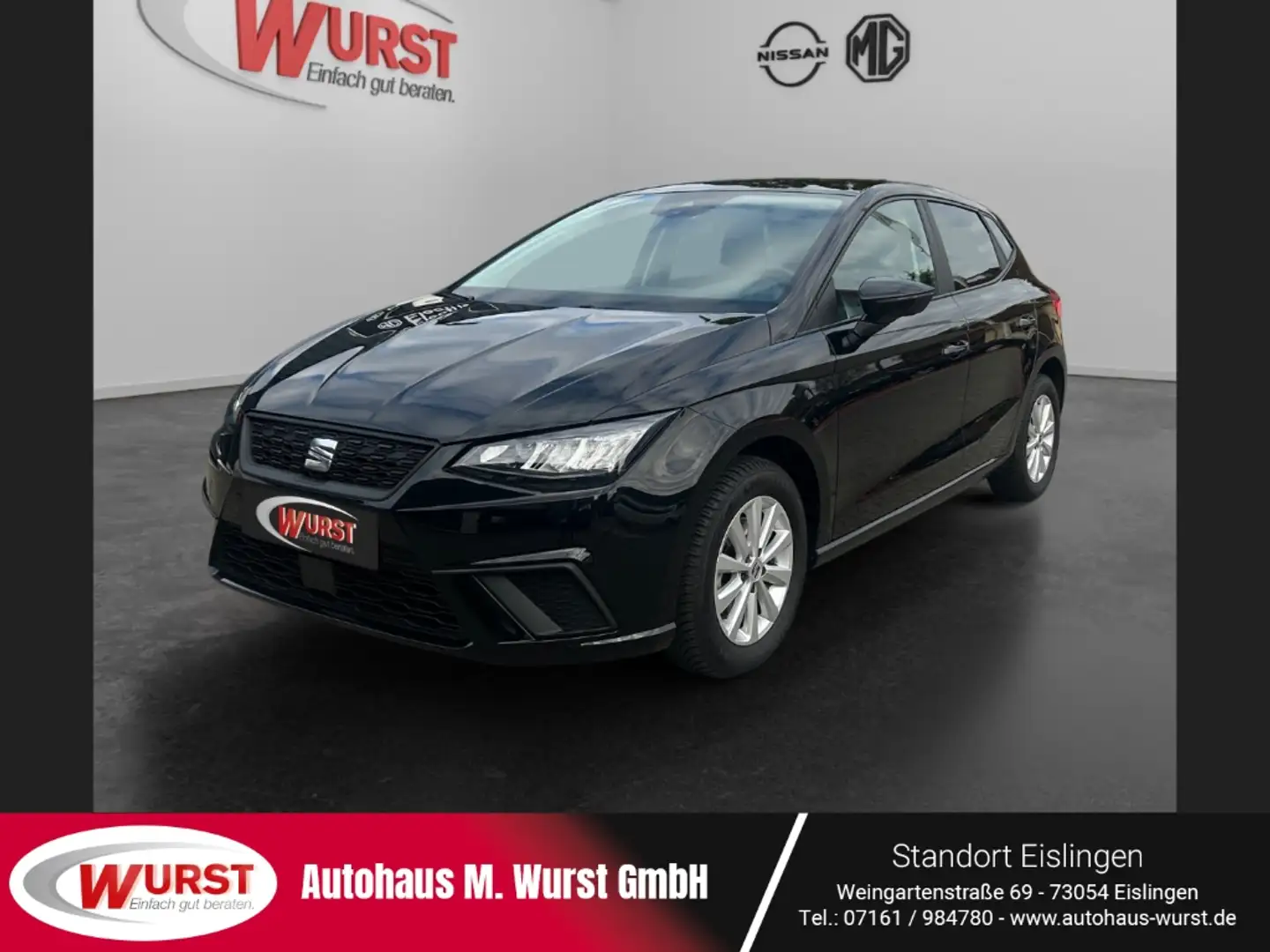 SEAT Ibiza 1.0 Style DSG-Automatik Klima Sitzhzg. Navi DAB-Ra Schwarz - 1