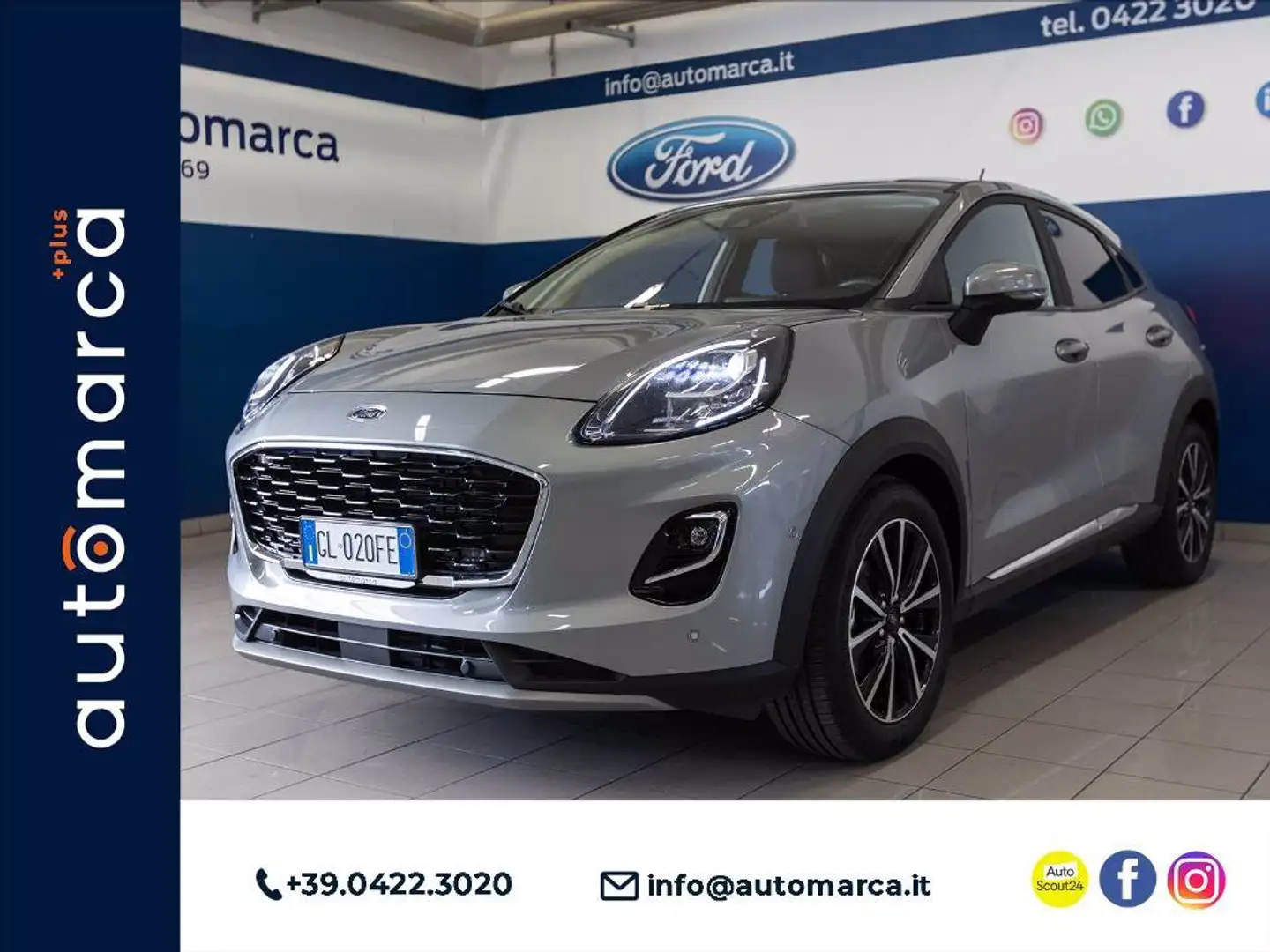 Ford Puma 1.0 ecoboost h Titanium s&s 125cv auto Gris - 1