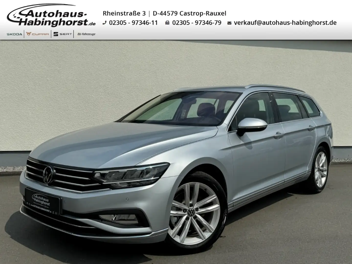 Volkswagen Passat Variant 1.5 TSI DSG Elegance Navi SHZ e.Hk. ACC Silber - 1