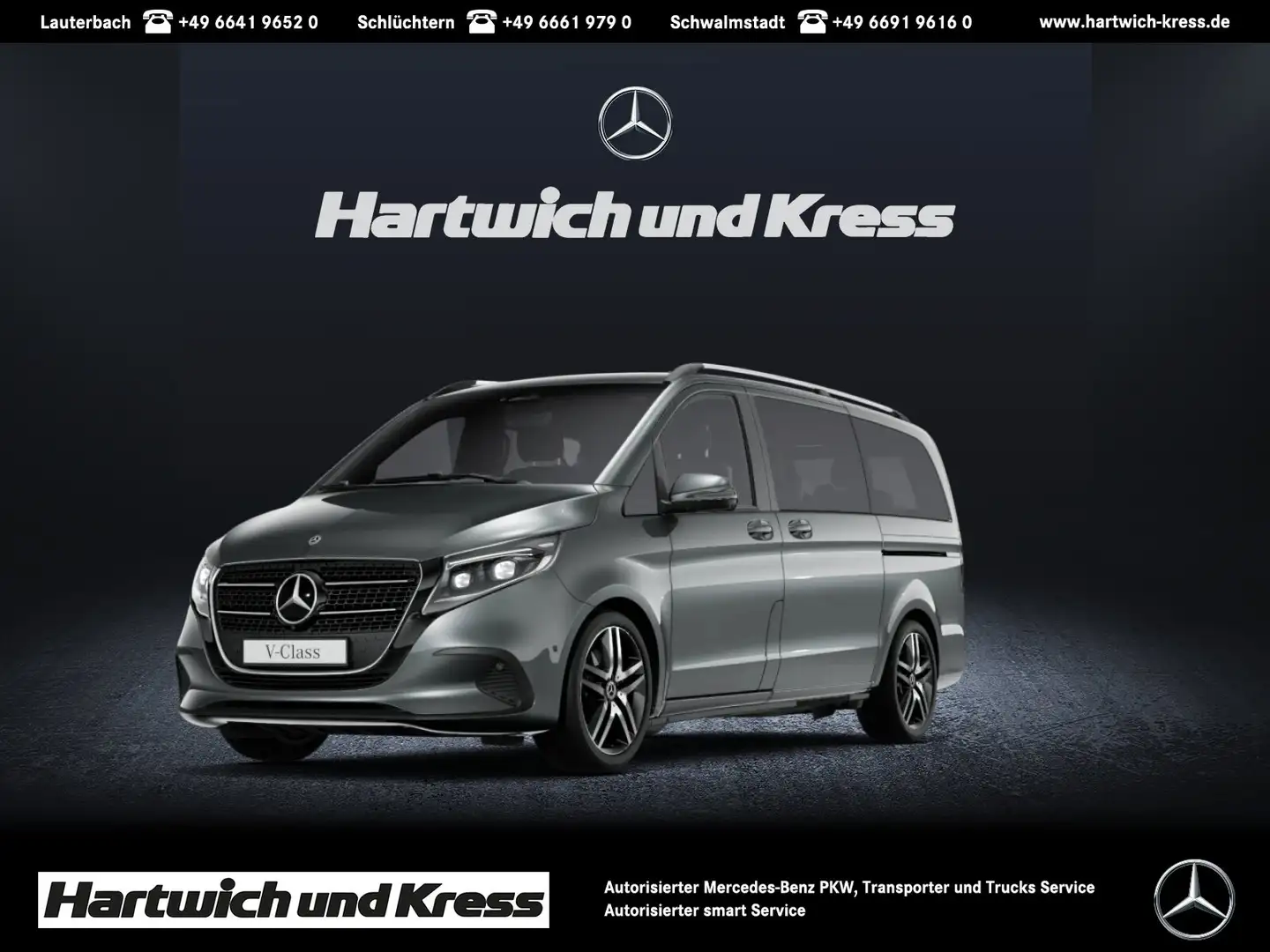 Mercedes-Benz V 300 V 300 d Special Edition STYLE Lang+Pano+Burmester+Standheizung+19"+Elektr. Schiebetüren+ Gris - 1