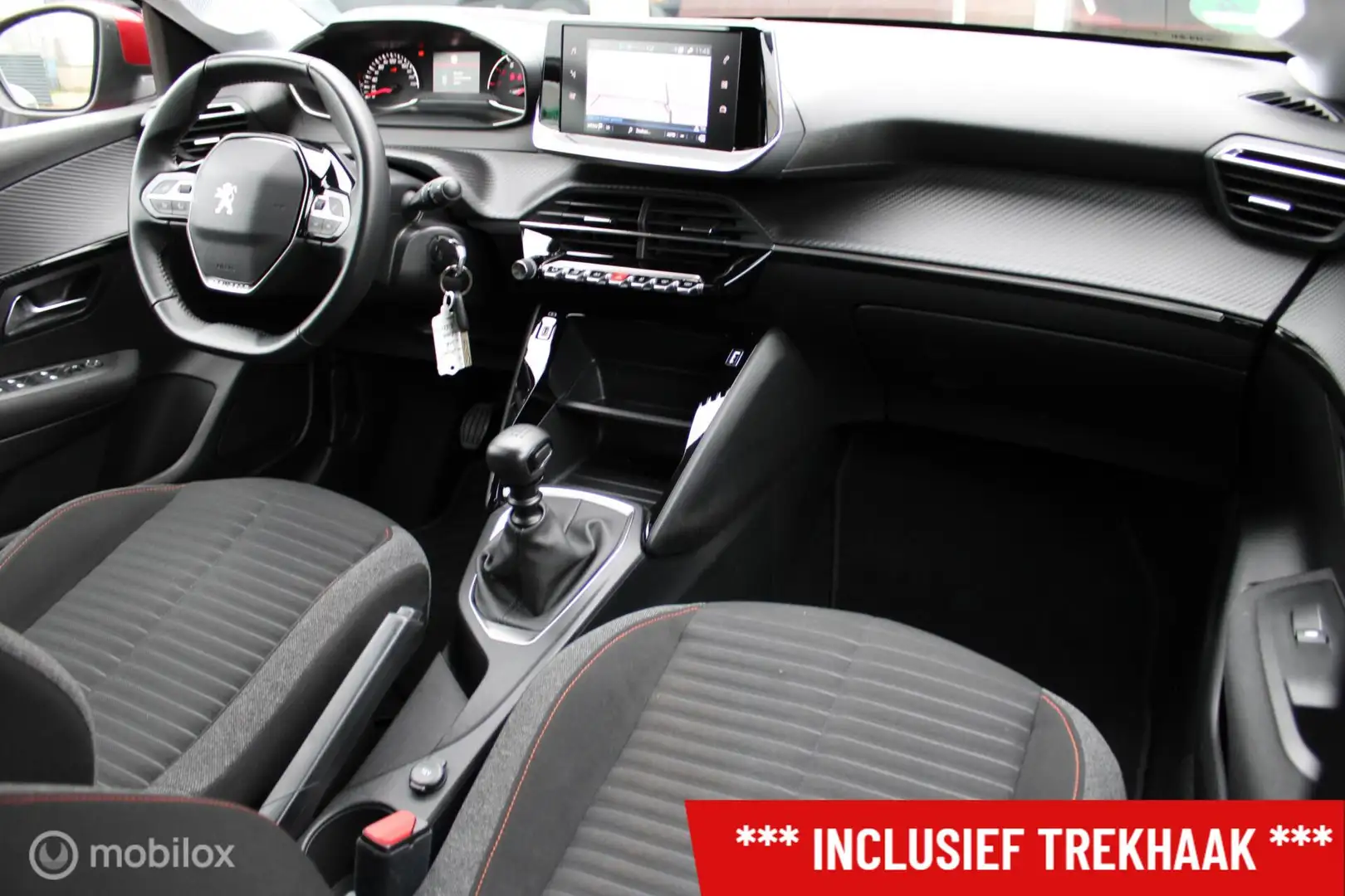 Peugeot 208 1.2 Turbo 100 PK PureTech Active Pack. Trekhaak, D Rouge - 2