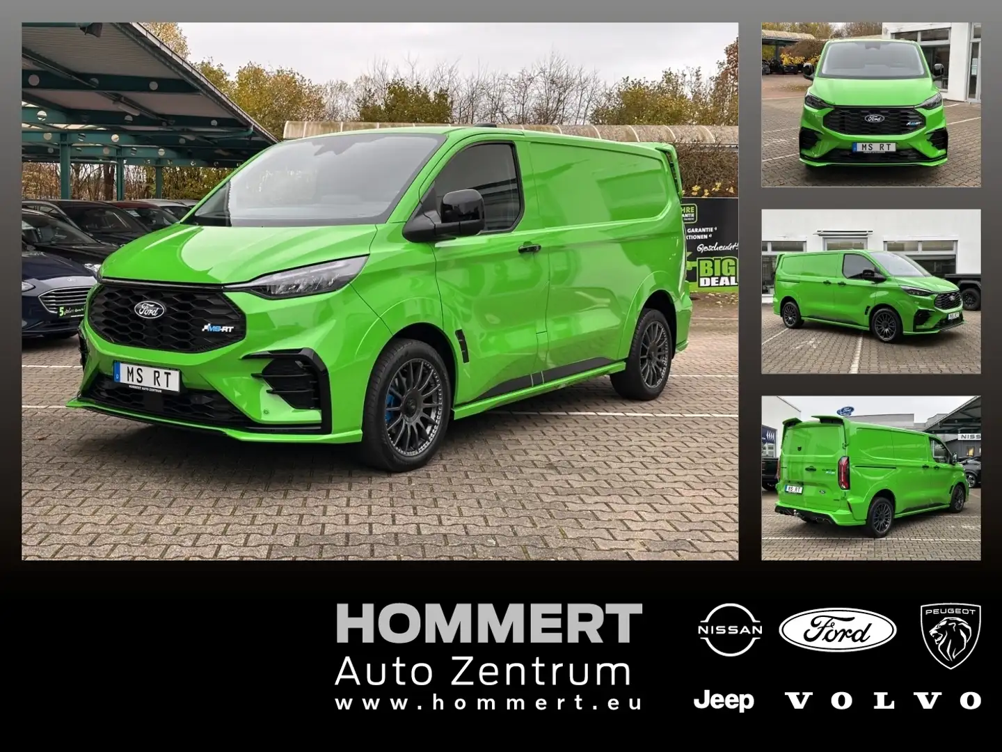 Ford Transit Custom 320 L1 AWD MS-RT NAVI*ALLRAD*LED Grün - 1