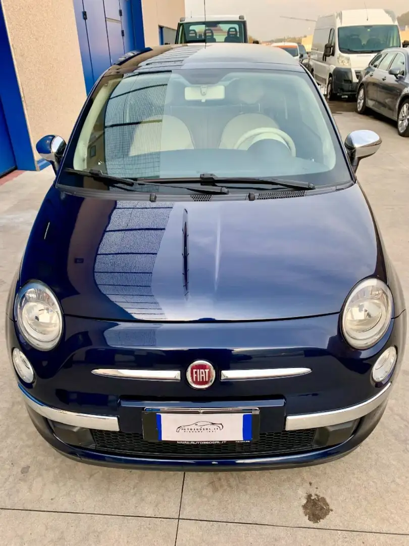 Fiat 500 1.2 Sport PELLE TOTALE FRAU TETTO PANOR.APRIBILE Bleu - 2