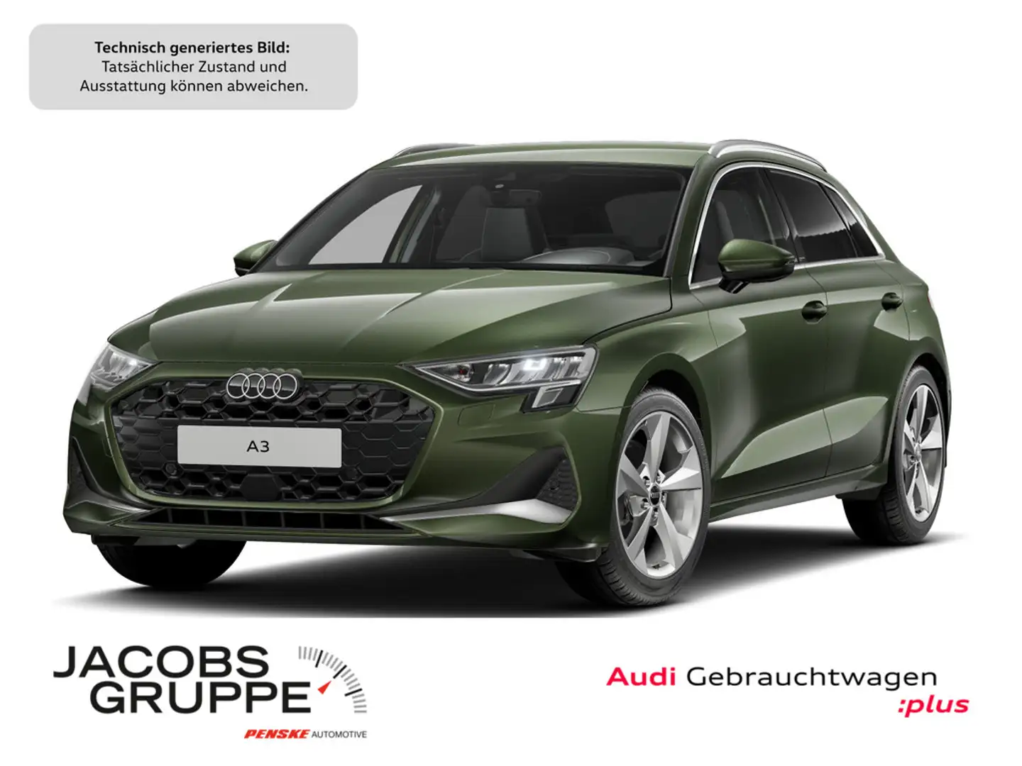 Audi A3 Sportback 30 TFSI advanced AHK,PDC,RFK Grün - 1