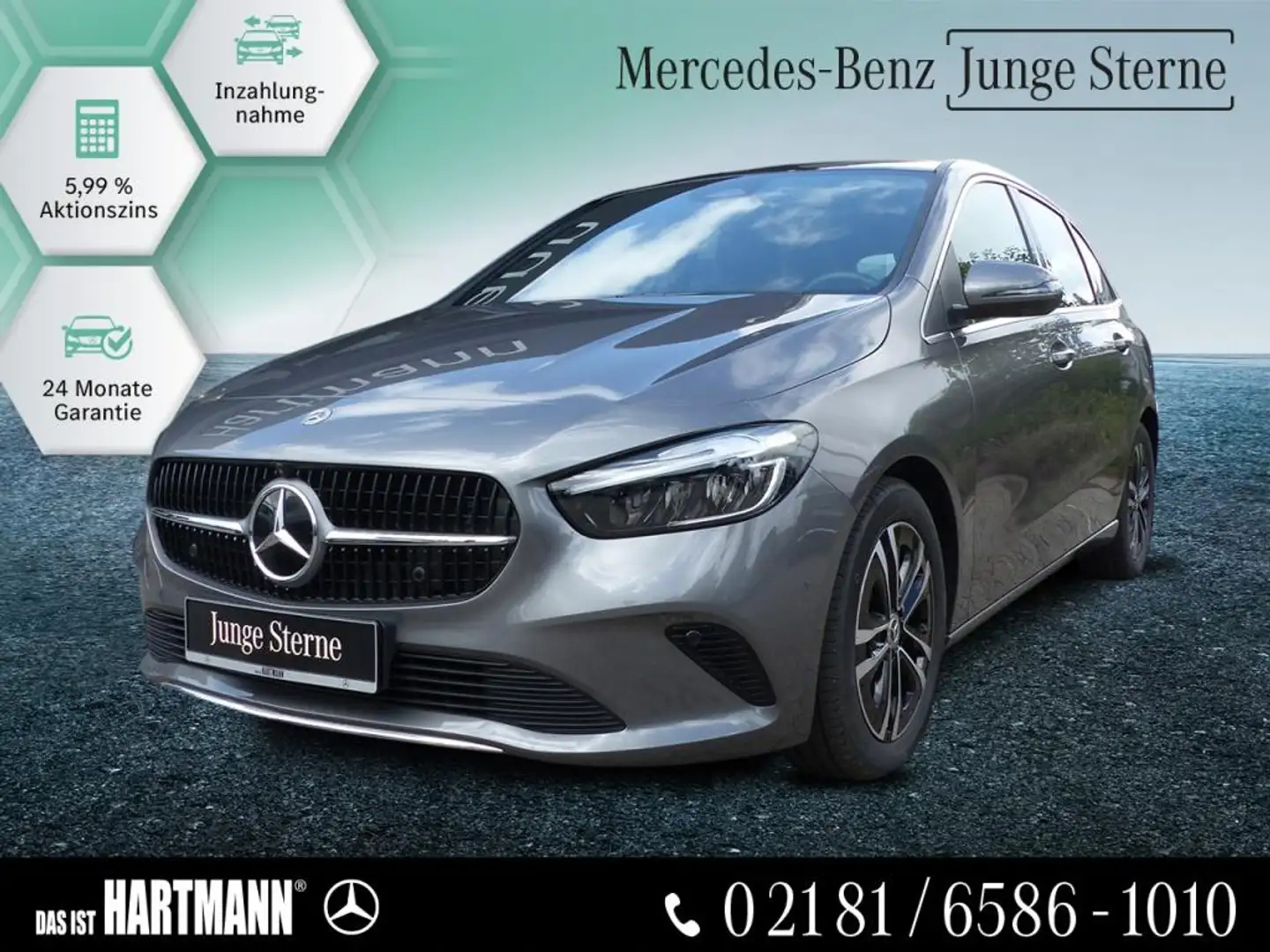 Mercedes-Benz B 200 PROGRESSIVE+MBUX+PANO+360°+STANDHEIZ+WNTER Grau - 1