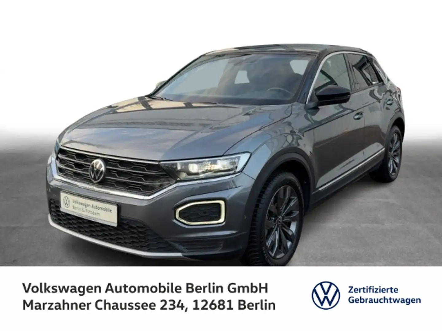 Volkswagen T-Roc 1.5 TSI DSG Sport Navi LED SHZ PDC Gris - 1