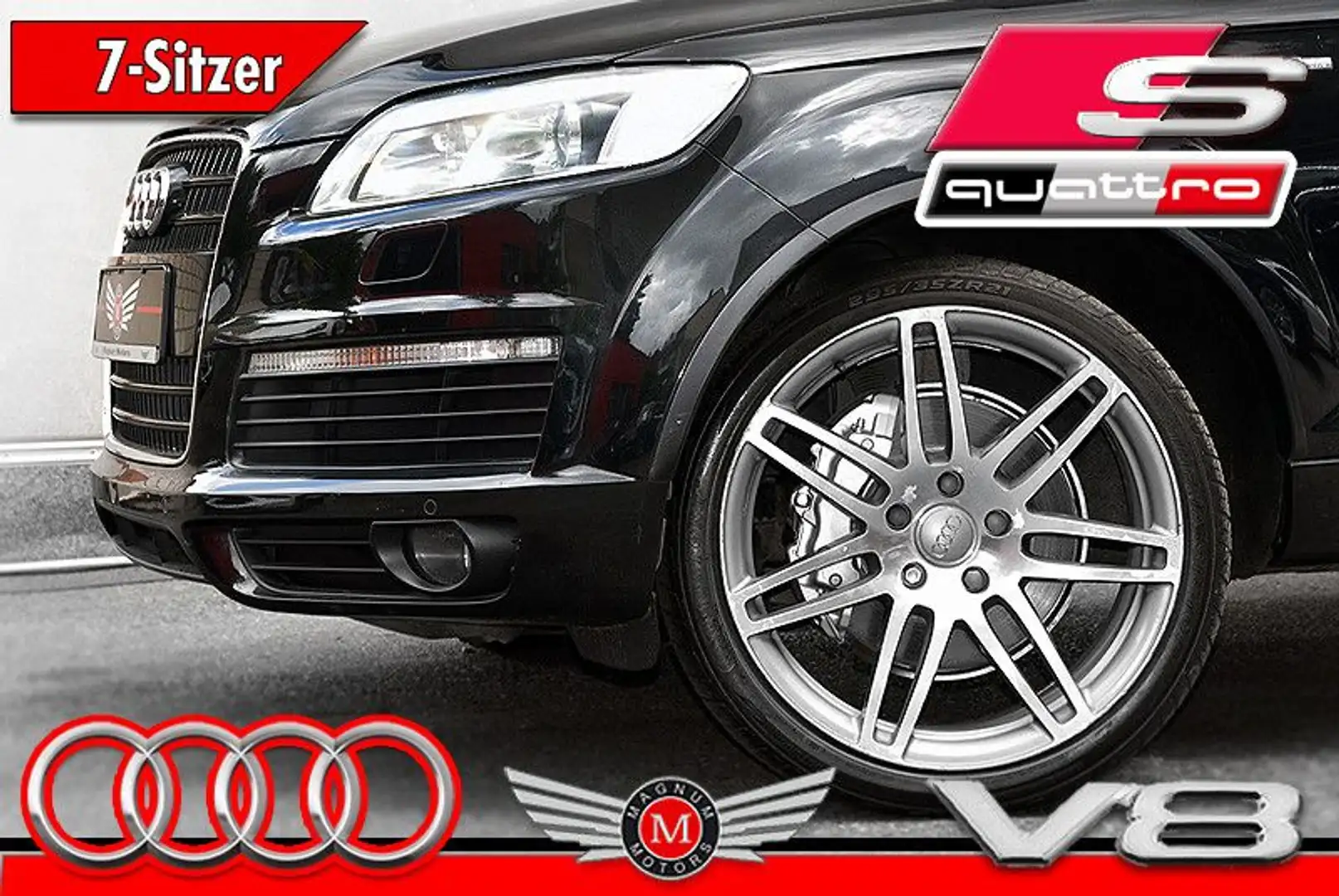 Audi Q7 4.2 FSI V8 QUATTRO S-LINE *7x Sitz*Leder*AHK* Schwarz - 1