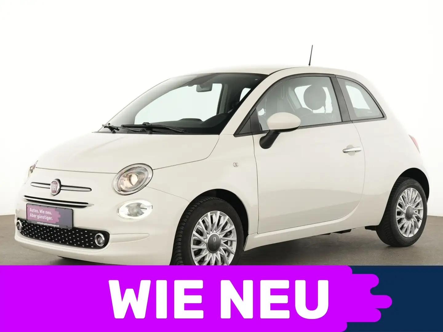 Fiat 500 Lounge Navi|Apple CarPlay|PDC|Klimaautomatik Weiß - 1