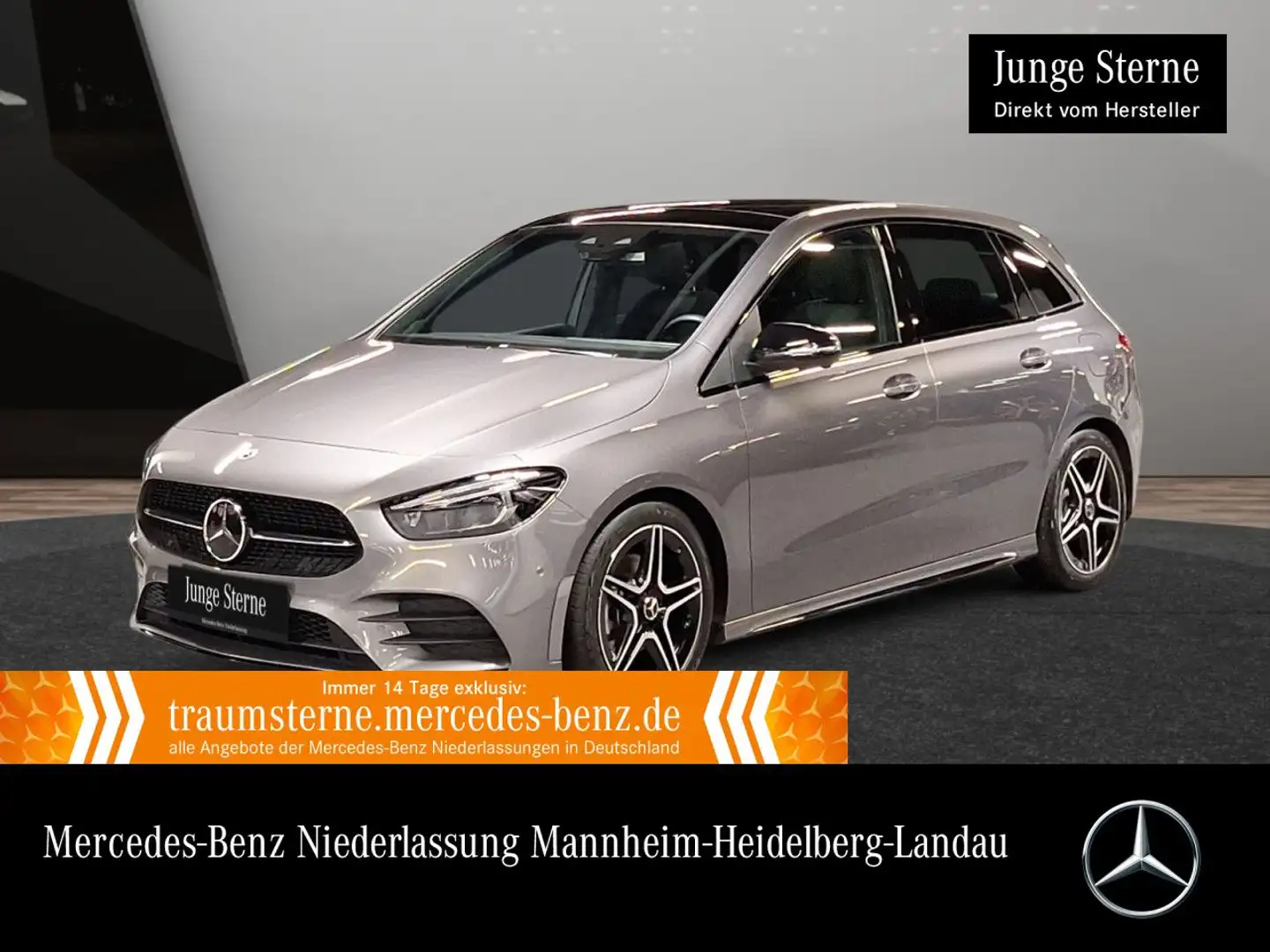 Mercedes-Benz B 200 d EDITION 2020+AMG+NIGHT+PANO+MULTIBEAM+8G Grau - 1