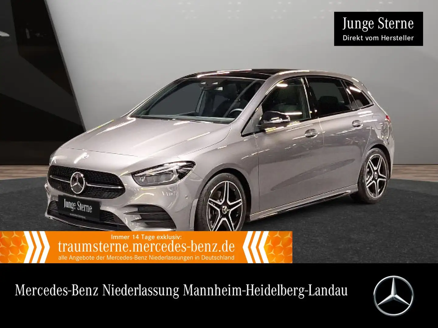 Mercedes-Benz B 200 d EDITION 2020+AMG+NIGHT+PANO+MULTIBEAM+8G Gris - 1