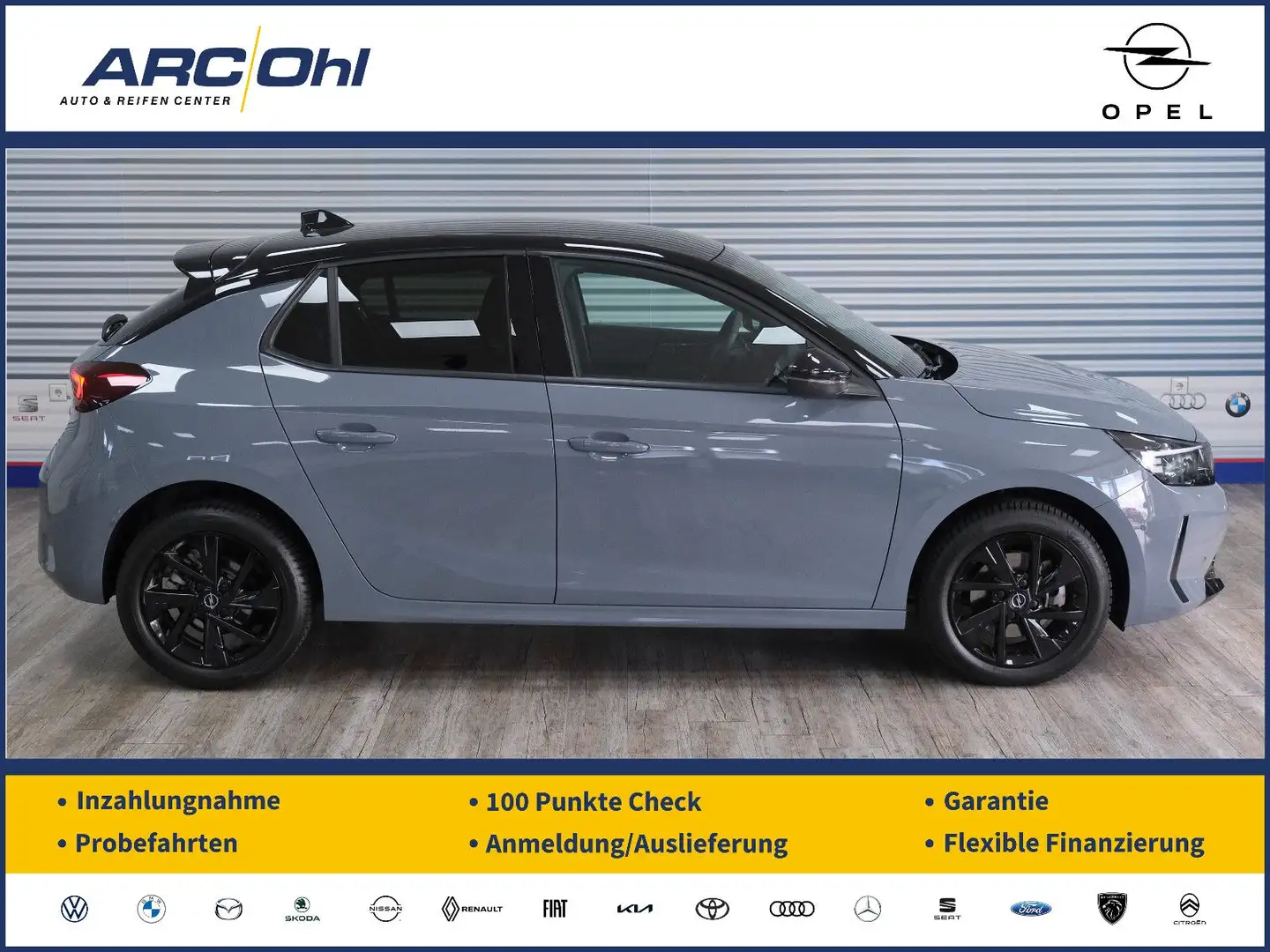 Opel Corsa F 1.2 GS *NAVI/LED/SHZ/PARK&GO/FACELIFT* Grau - 1