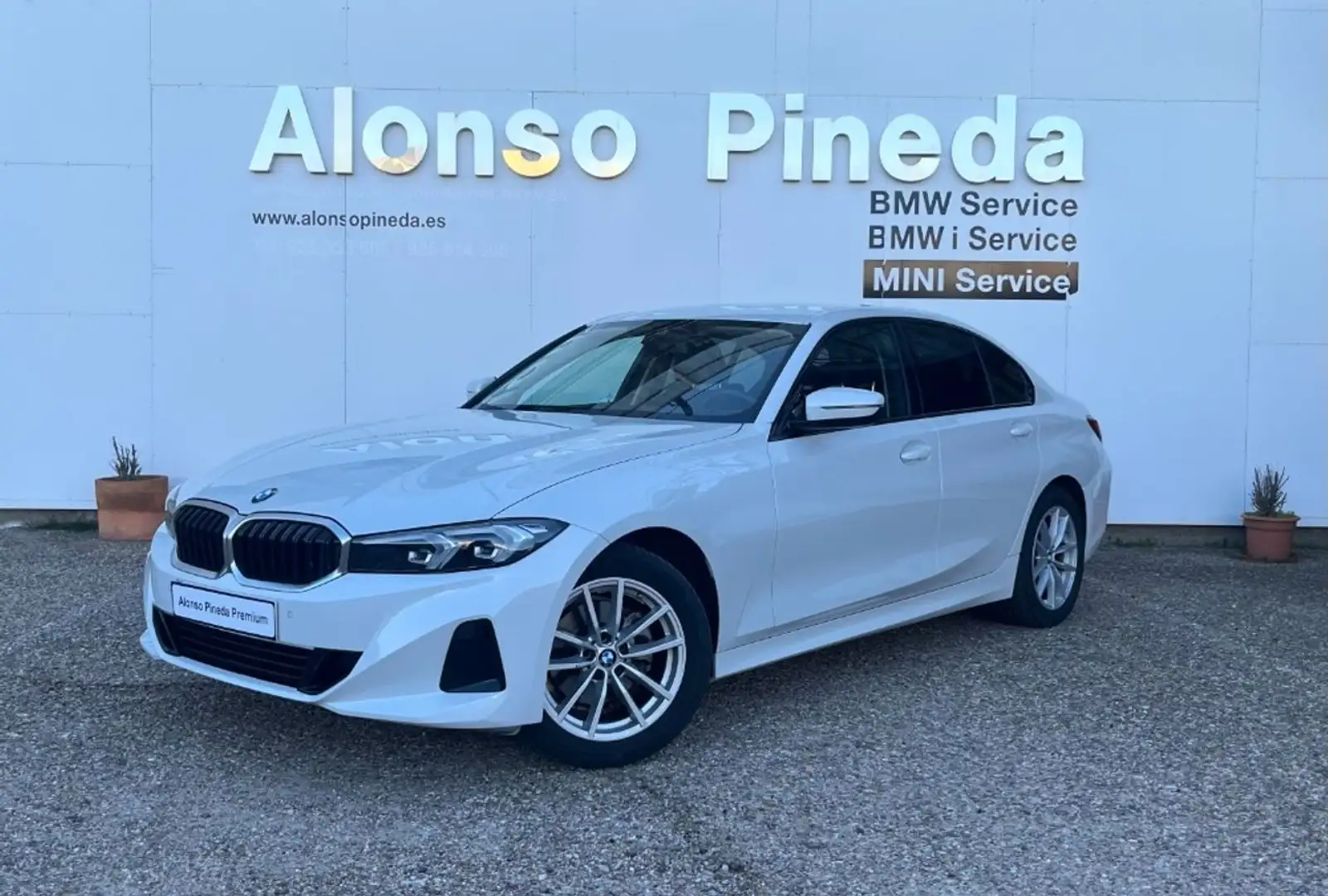 BMW 320 d Blanc - 1