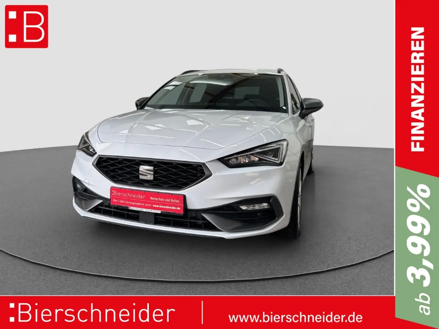 SEAT Leon Sportstourer 1.5 eTSI DSG FR ACC CAM SHZ Weiß - 1