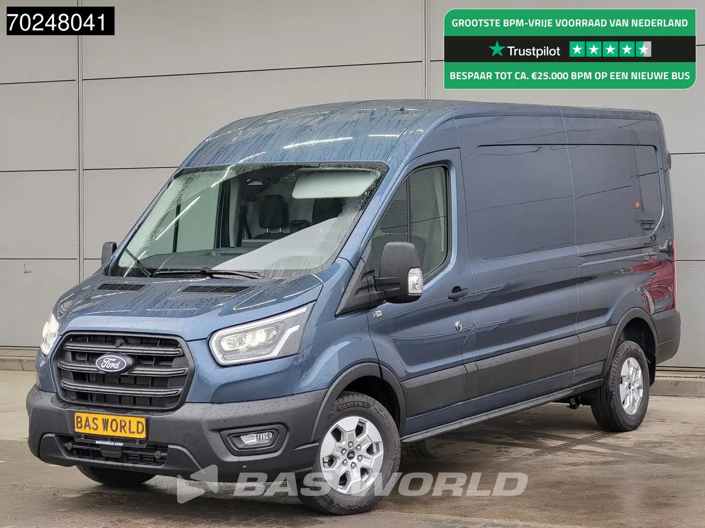 Ford Transit 165pk Automaat Limited L3H2 Nwe model! CarPlay Xen Blauw - 1