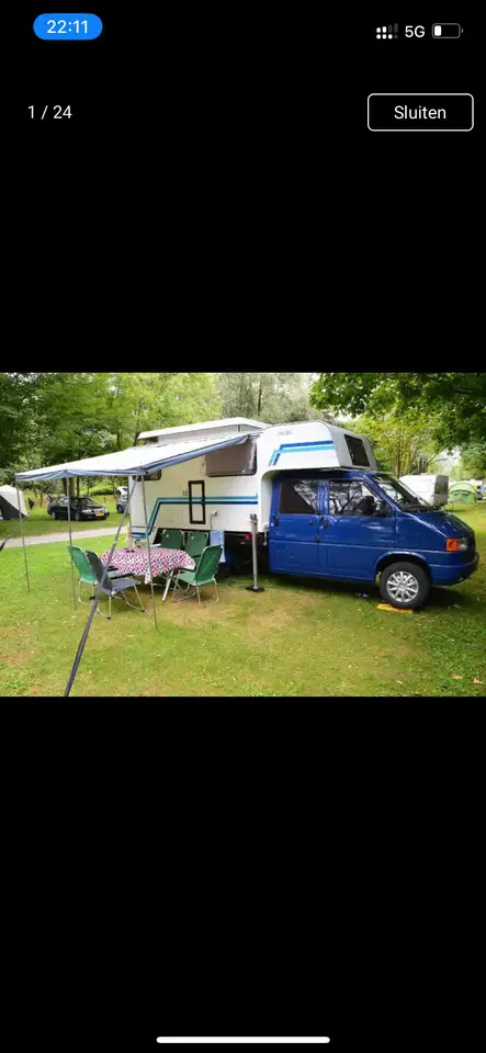 Volkswagen Transporter vw pickup with tischer camper unit, foto 12