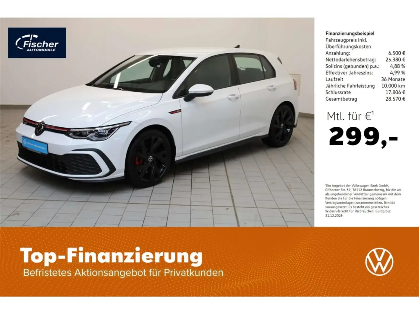 Volkswagen Golf GTI 2.0 TSI OPF Weiß - 1