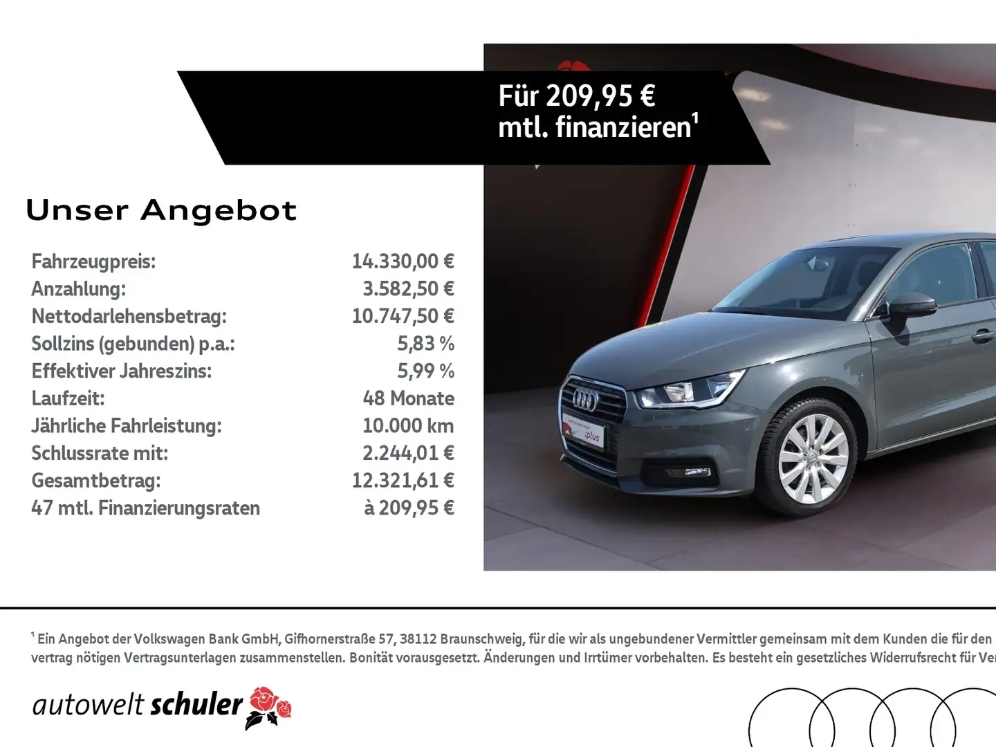 Audi A1 Sportback 1,4 TSI Navi Climatronic Grijs - 1