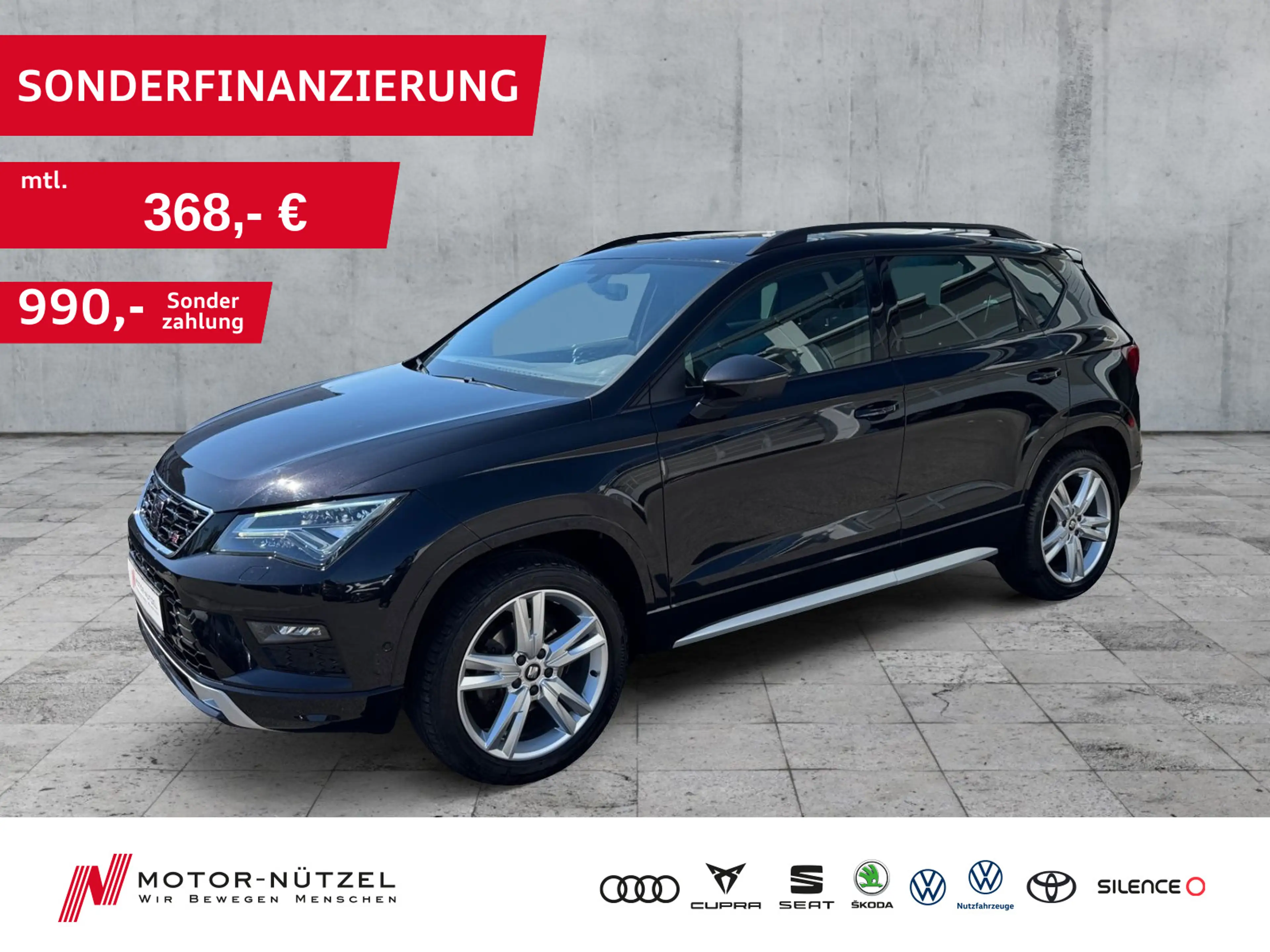 SEAT Ateca FR 1.5 TSI LED+NAV+APP+SHZ+RFK+GRA+DAB+VC