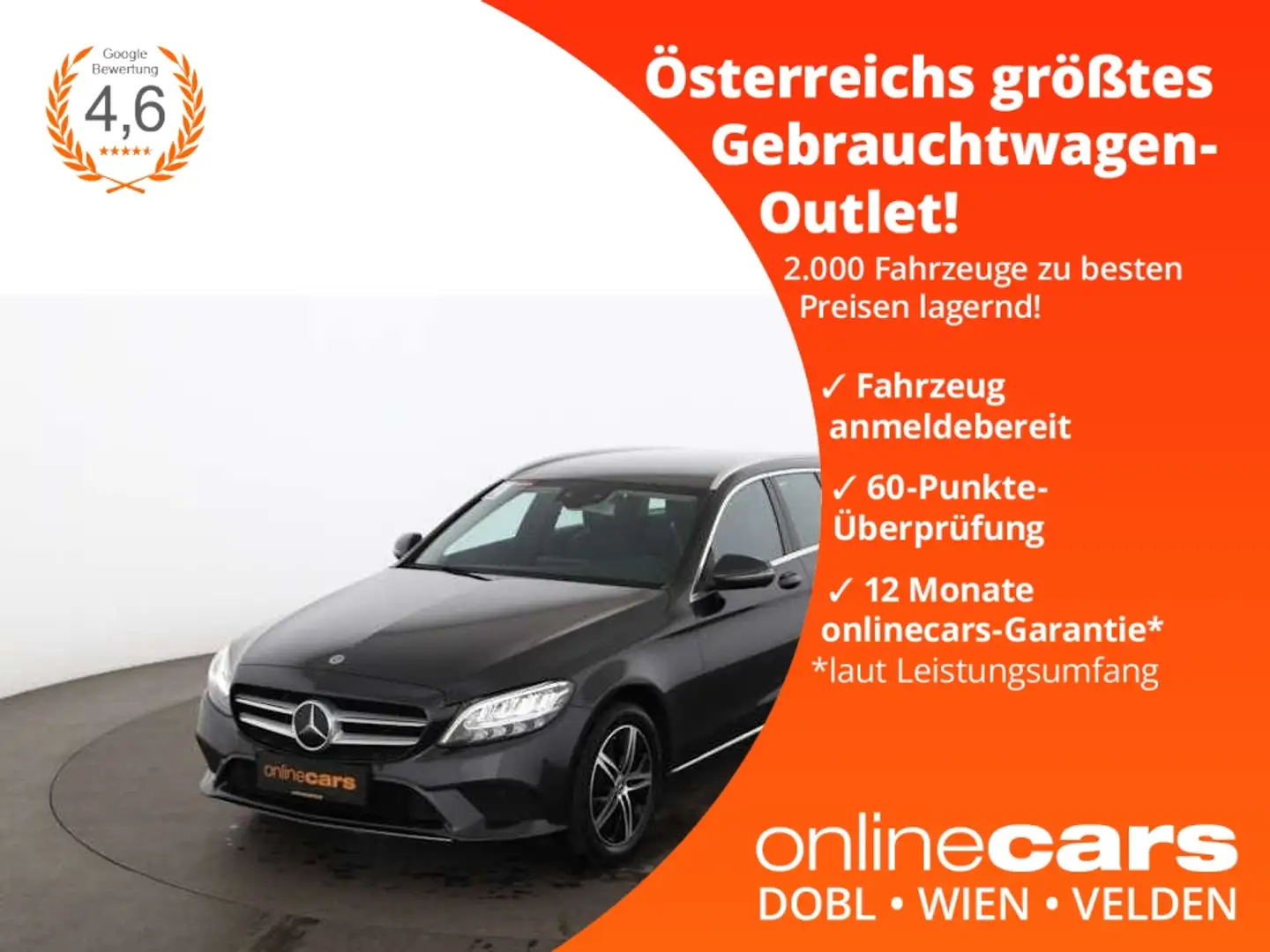 Mercedes-Benz C 200 d T Avantgarde Aut LED STANDHZG HEAD-UP NAVI Grigio - 1
