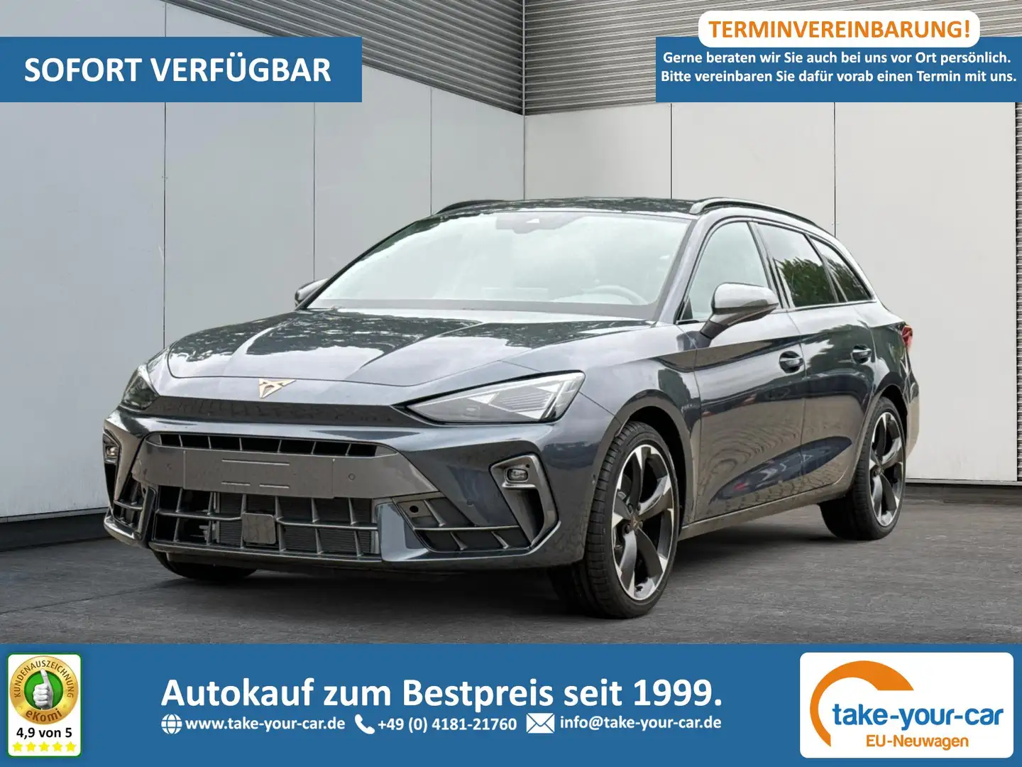 CUPRA Leon Sportstourer ST DSG+AHK+NAVI+KAMERA+EL. HECKKL.... Gri - 1