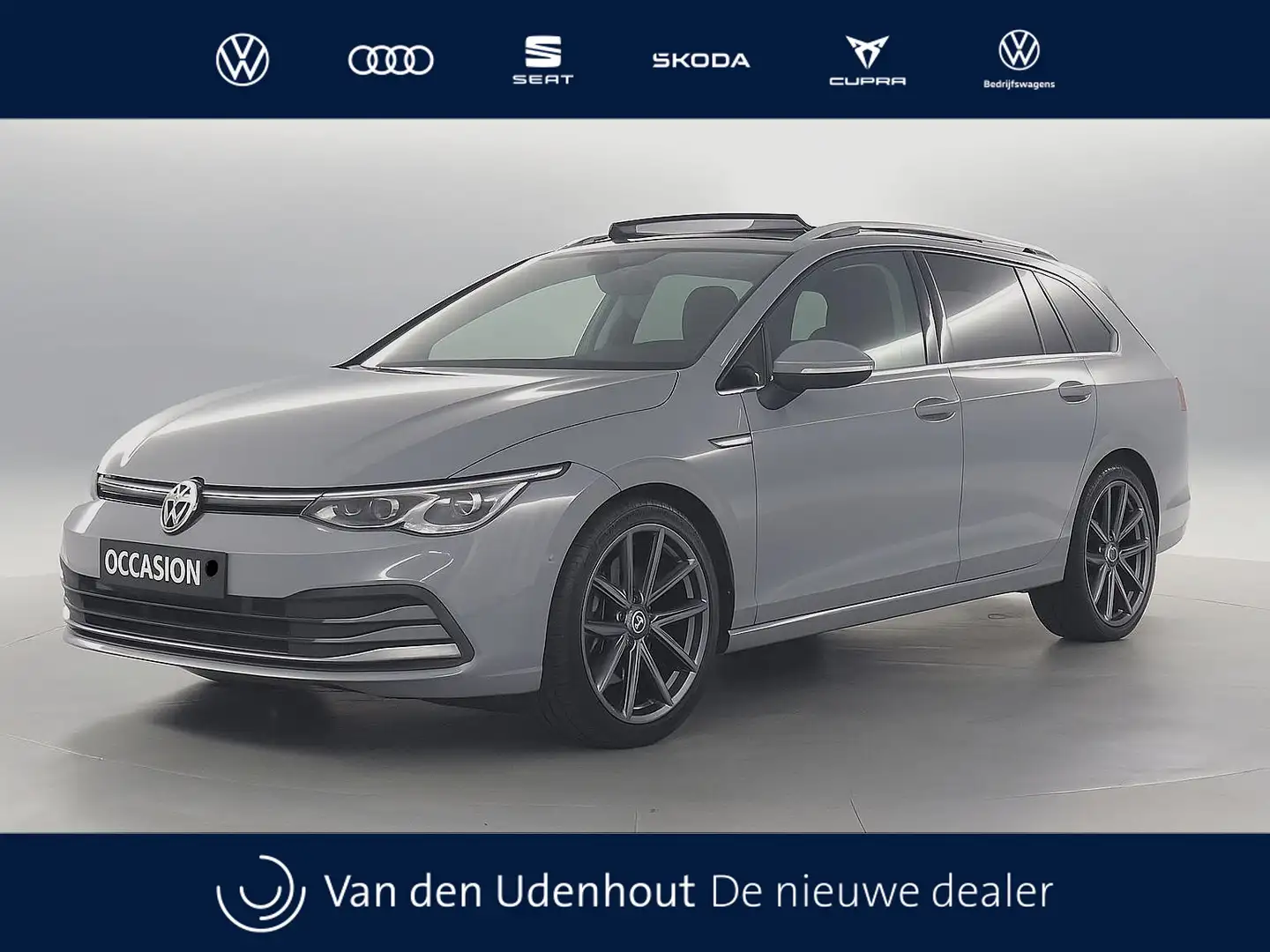 Volkswagen Golf Variant 2.0 TDI 150pk Automaat Style / Panoramadak / iQ Li Grijs - 1