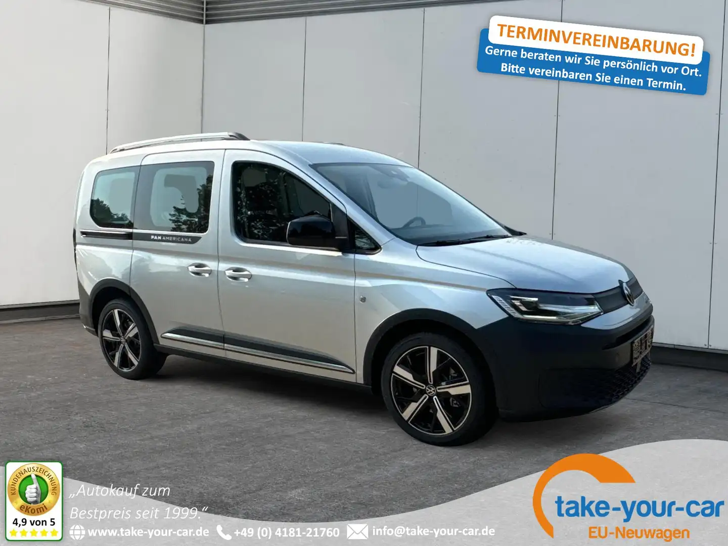 Volkswagen Caddy PanAmericana LIFE+ACC+18"ALU+PDC+KAM+LED+APP-CO... Silber - 1