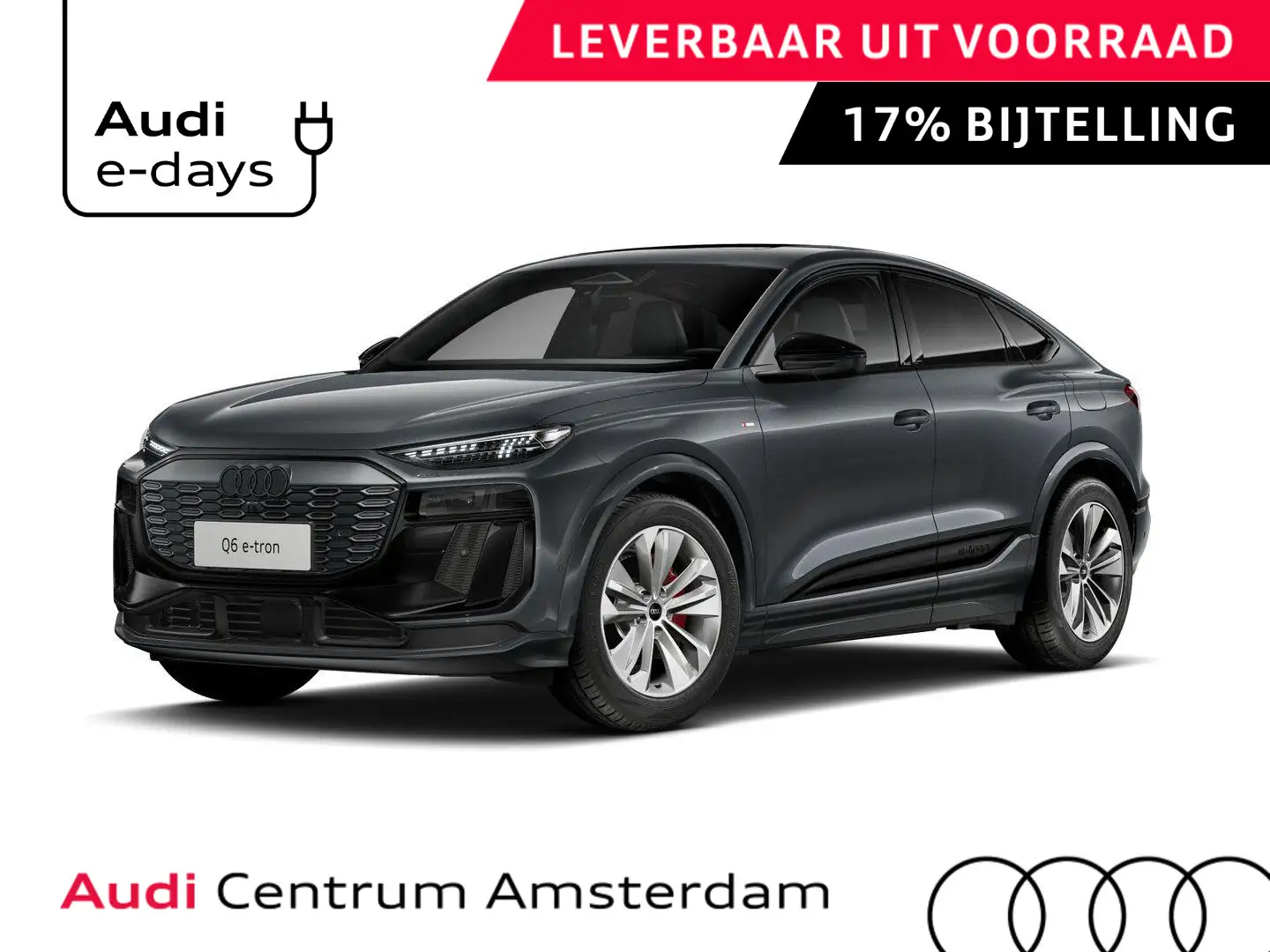Audi Q6 e-tron Sportback S edition 83Kwh 252 pk Sportback | Techn Gris - 1
